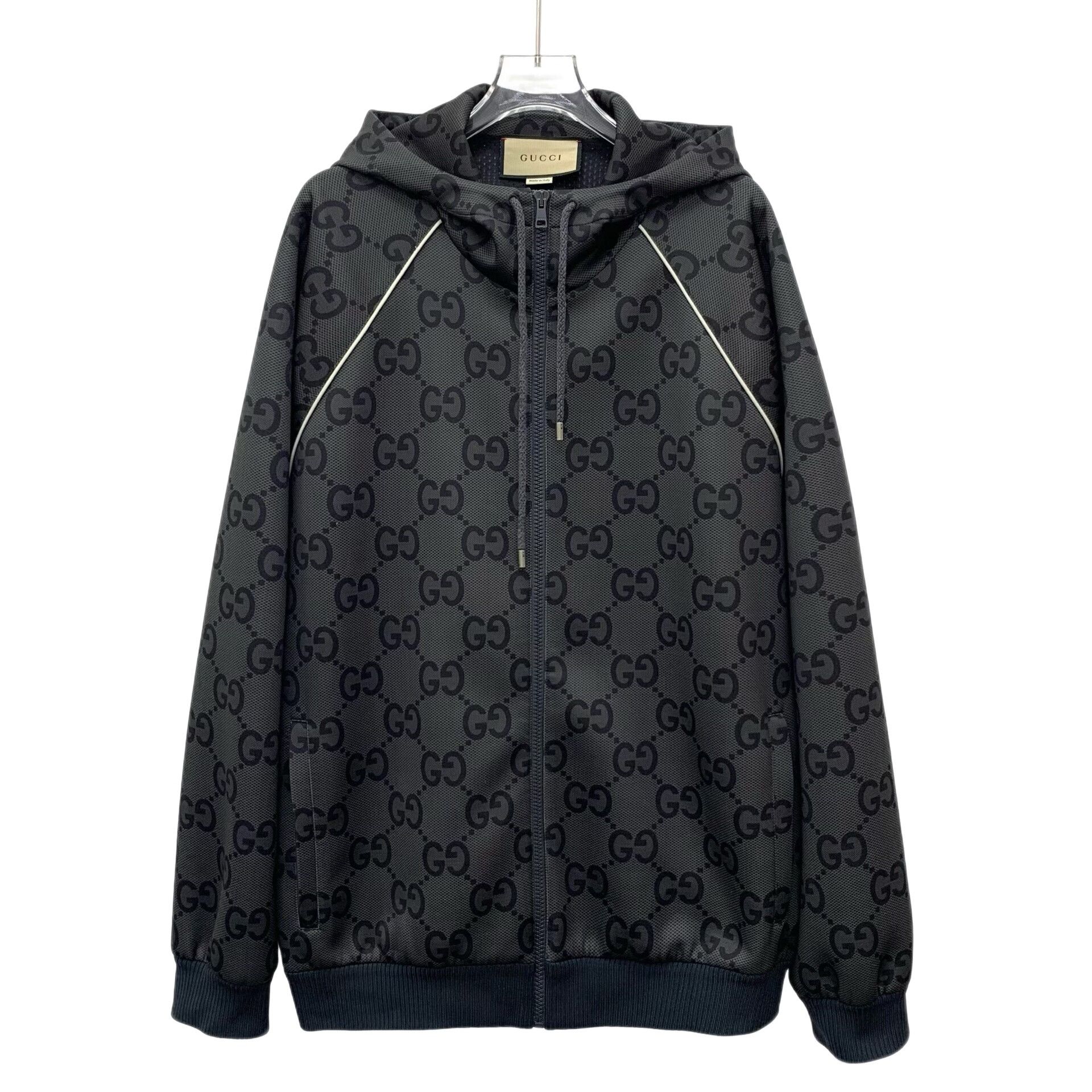Gucci Gucci GG Logo Jacquard Zip Hoodie XL Size US XL / EU 56 / 4 - 1 Thumbnail