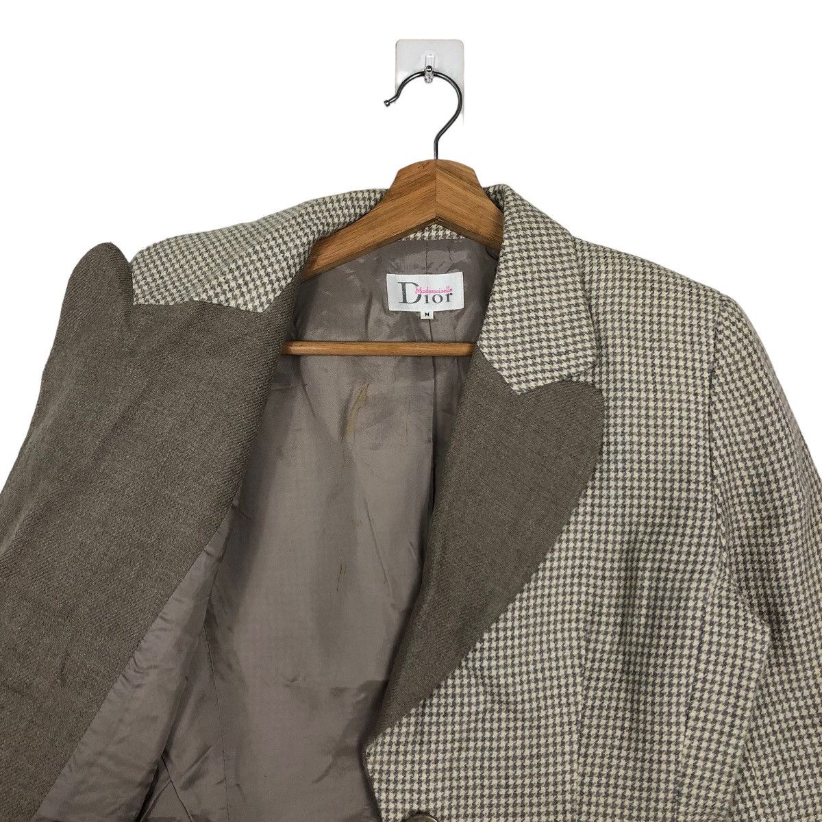 Christian Dior Monsieur 🔥90’s Checked Tartan Double Breast Cropped Jacket Dior Size M / US 6-8 / IT 42-44 - 10 Thumbnail