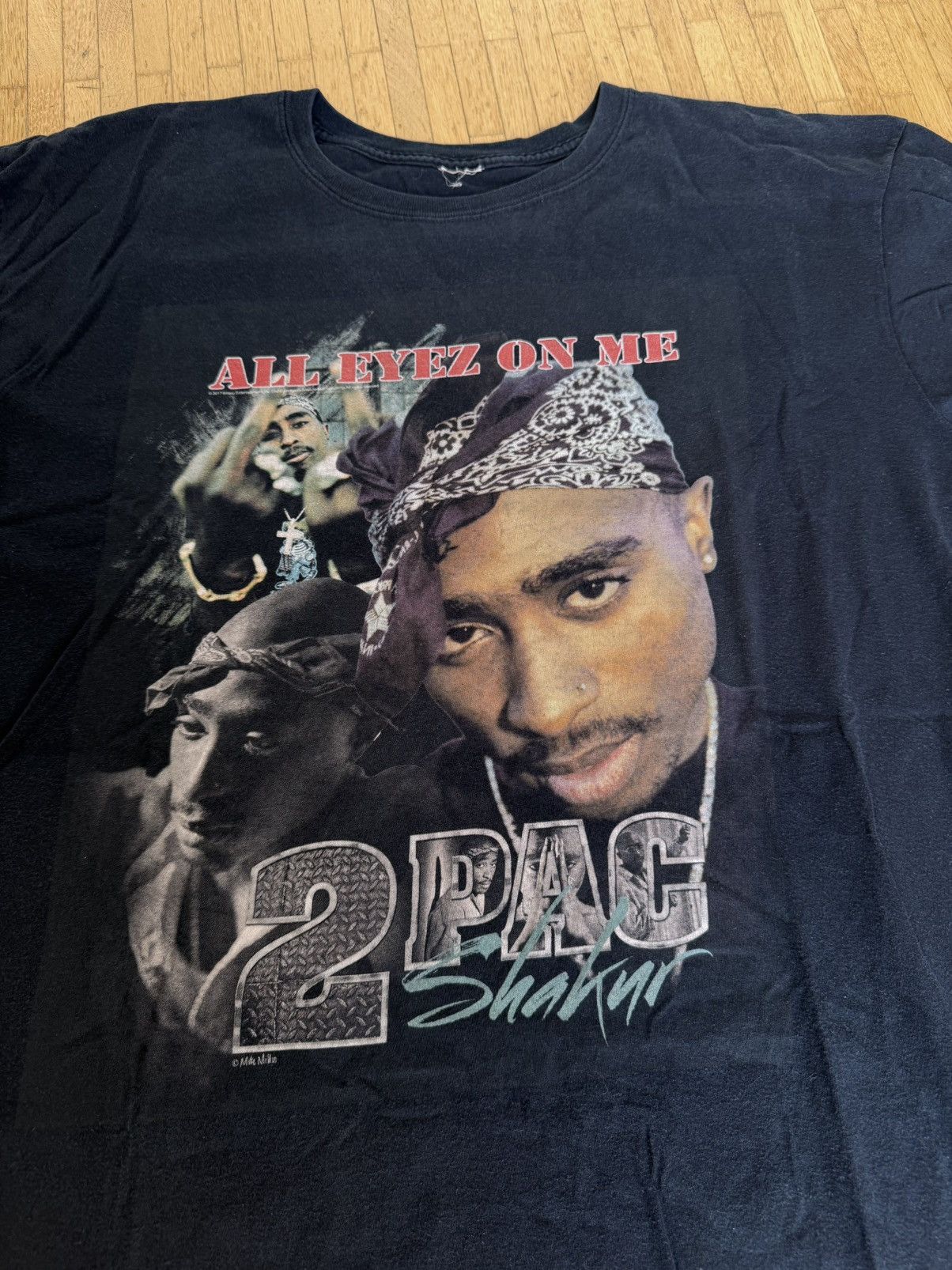 Vintage VINTAGE 2PAC black shirt Size US XL / EU 56 / 4 - 2 Thumbnail