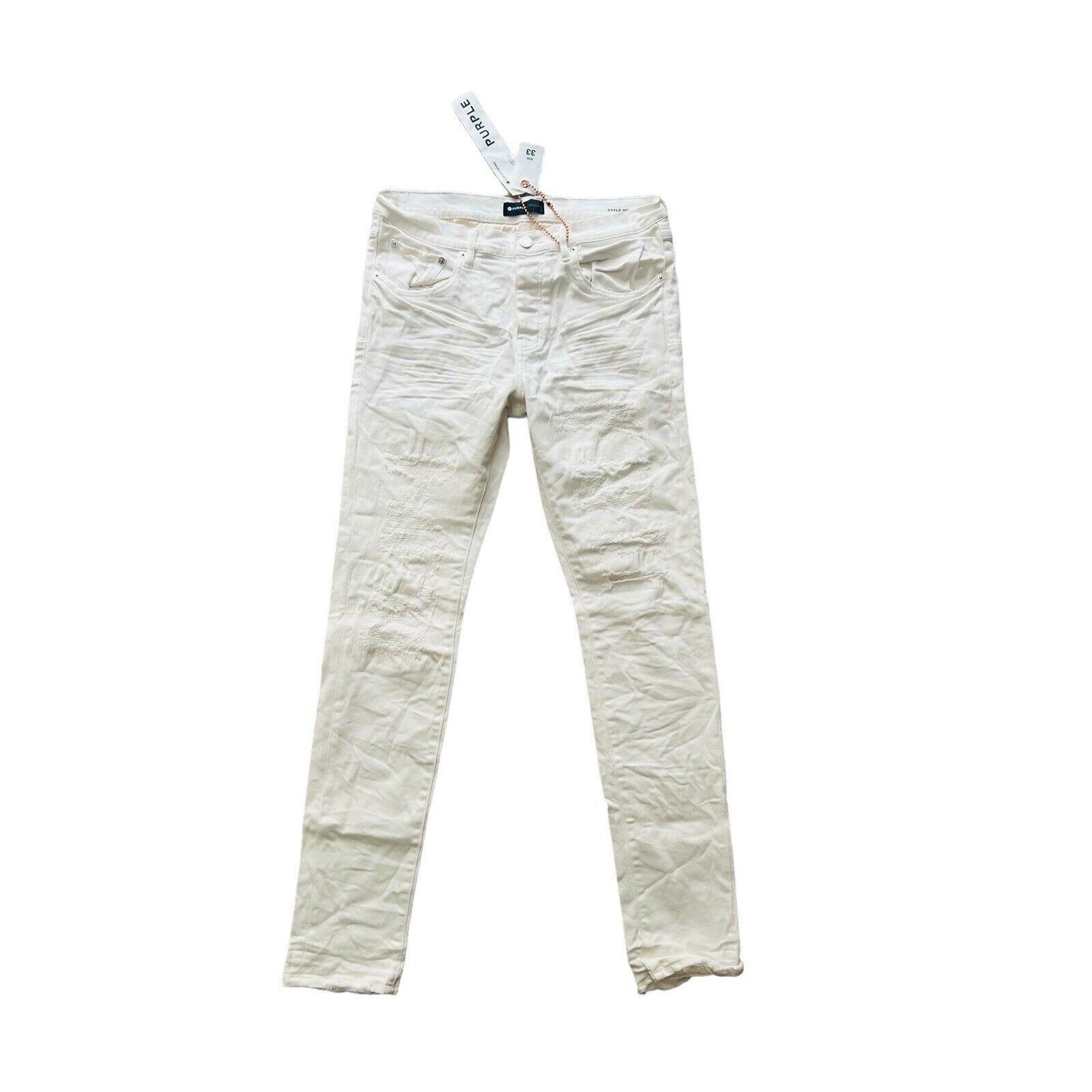 image of Jeans Mens Slim Fit White P001 $265 Size 33/32