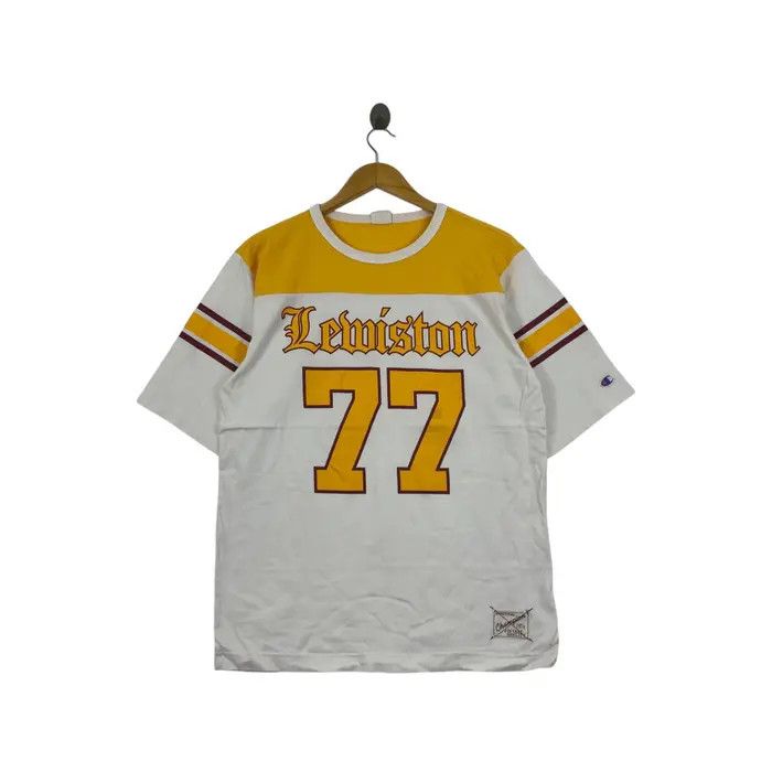 Champion Vintage CHAMPION USA LEWISTON NBA Jersey Tee Shirt Size L / US 10 / IT 46 - 1 Thumbnail
