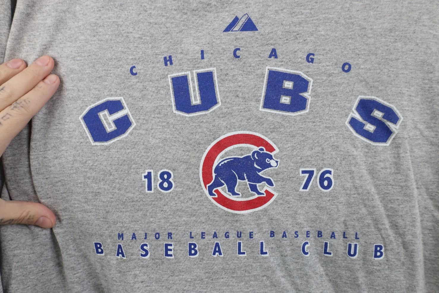 Majestic Vintage Majestic Chicago Cubs Baseball Long Sleeve T-Shirt Size US M / EU 48-50 / 2 - 4 Thumbnail