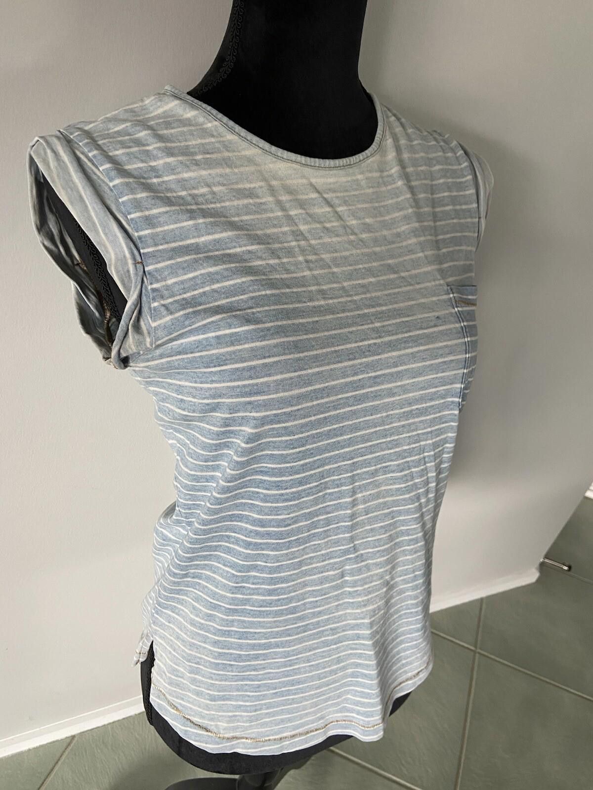 Rusty RUSTY T-shirt Womens Blue & White Striped - Size 8 Size S / US 4 / IT 40 - 2 Thumbnail