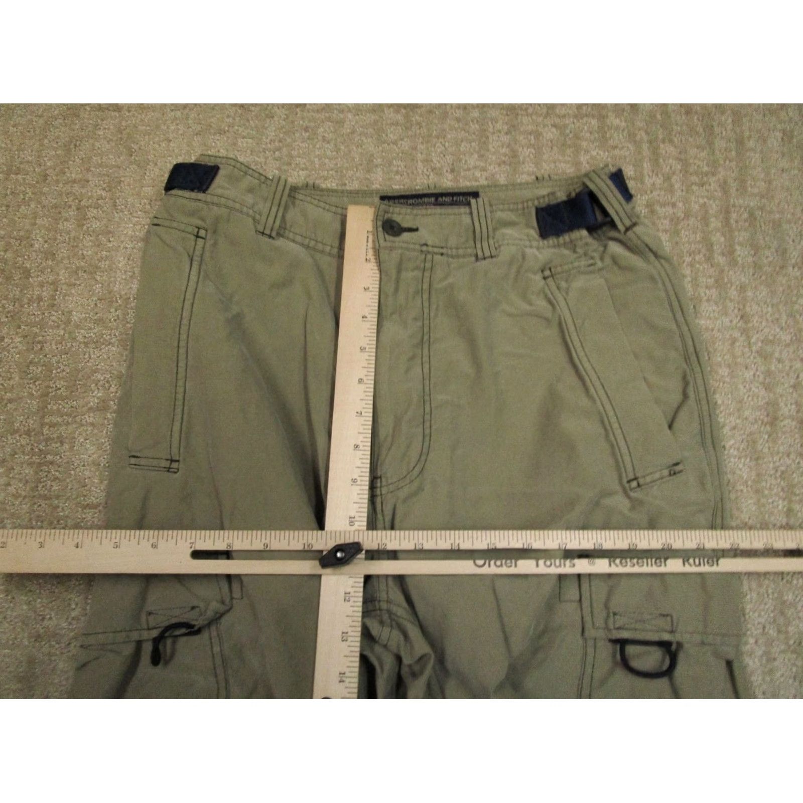 Abercrombie & Fitch VINTAGE Abercrombie & Fitch Pants Men Small Brown Cargo Baggy Lightweight Y2K Size US 30 / EU 46 - 7 Thumbnail