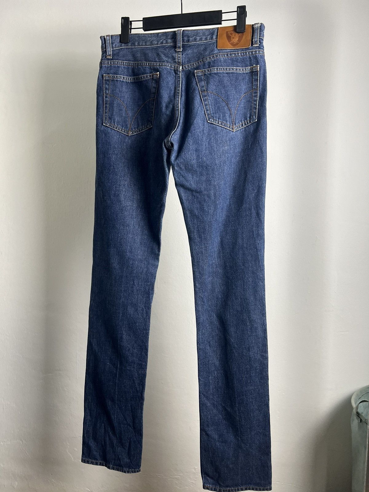 Hysteric Glamour × Vintage Vintage Hysteric Glamour Skinny Jeans V Stripe Pockets Size 31" - 1 Thumbnail