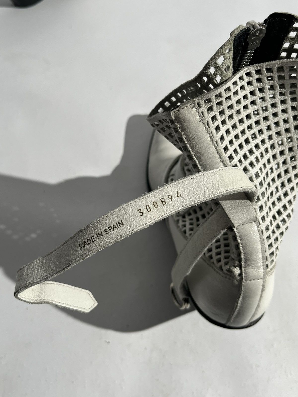 Celine SS19 Celine White Perforated Berlin 60mm Boots Hedi Slimane Size US 9 / IT 39 - 6 Thumbnail
