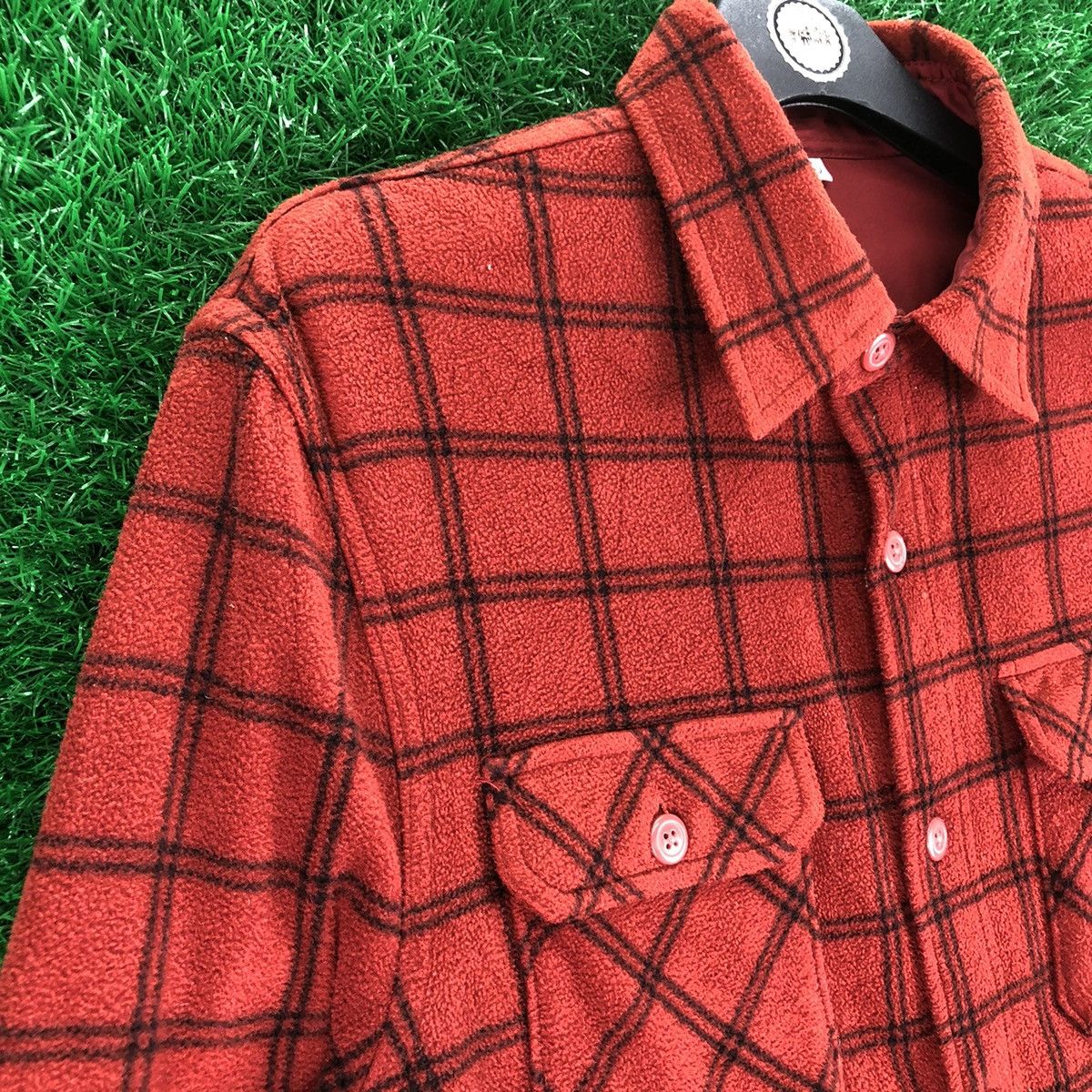 Uniqlo Uniqlo Flannel Fleece Checkered Double Pocket Shirts Size US L / EU 52-54 / 3 - 2 Thumbnail