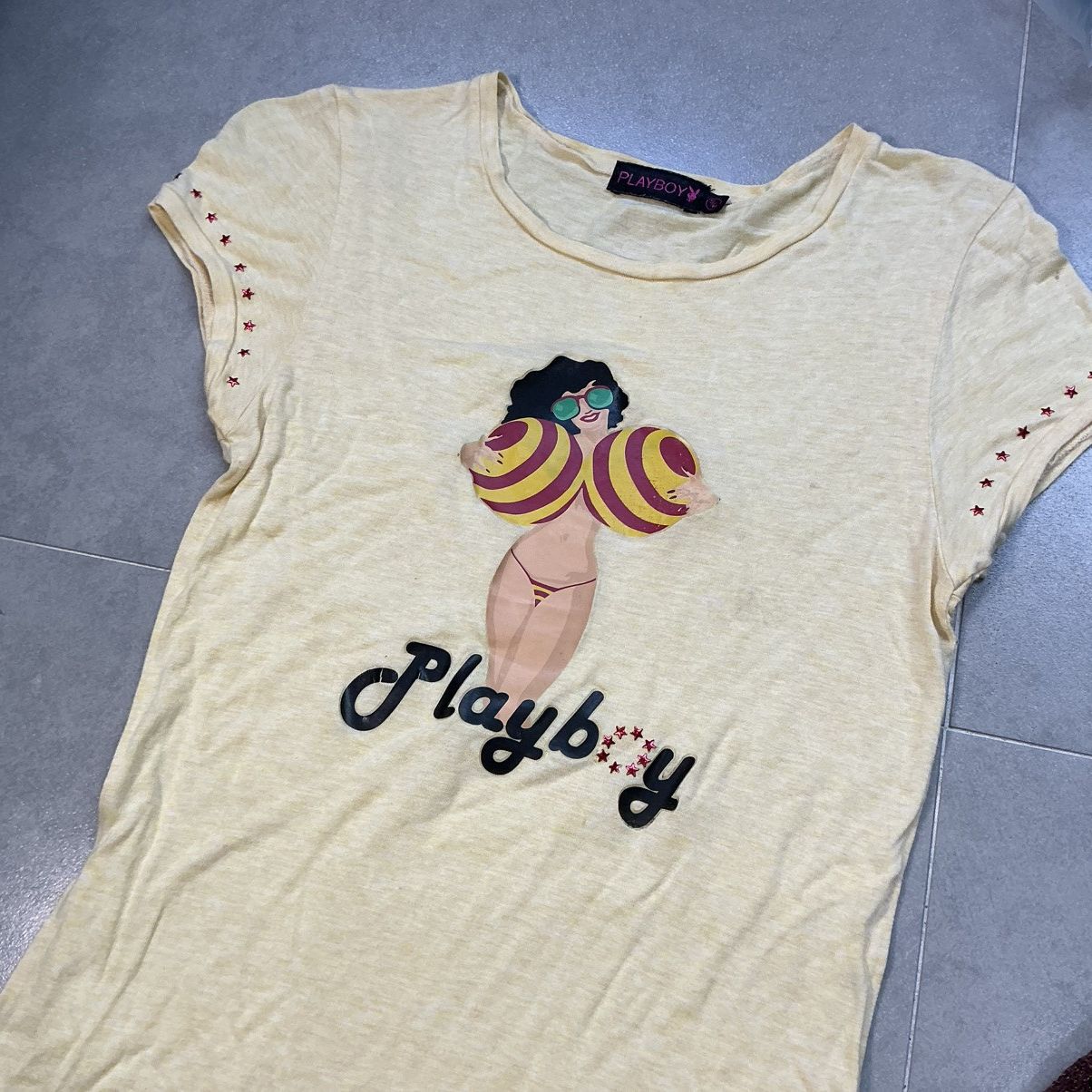 Playboy 1990s Playboy Graphic Top Size M / US 6-8 / IT 42-44 - 2 Thumbnail
