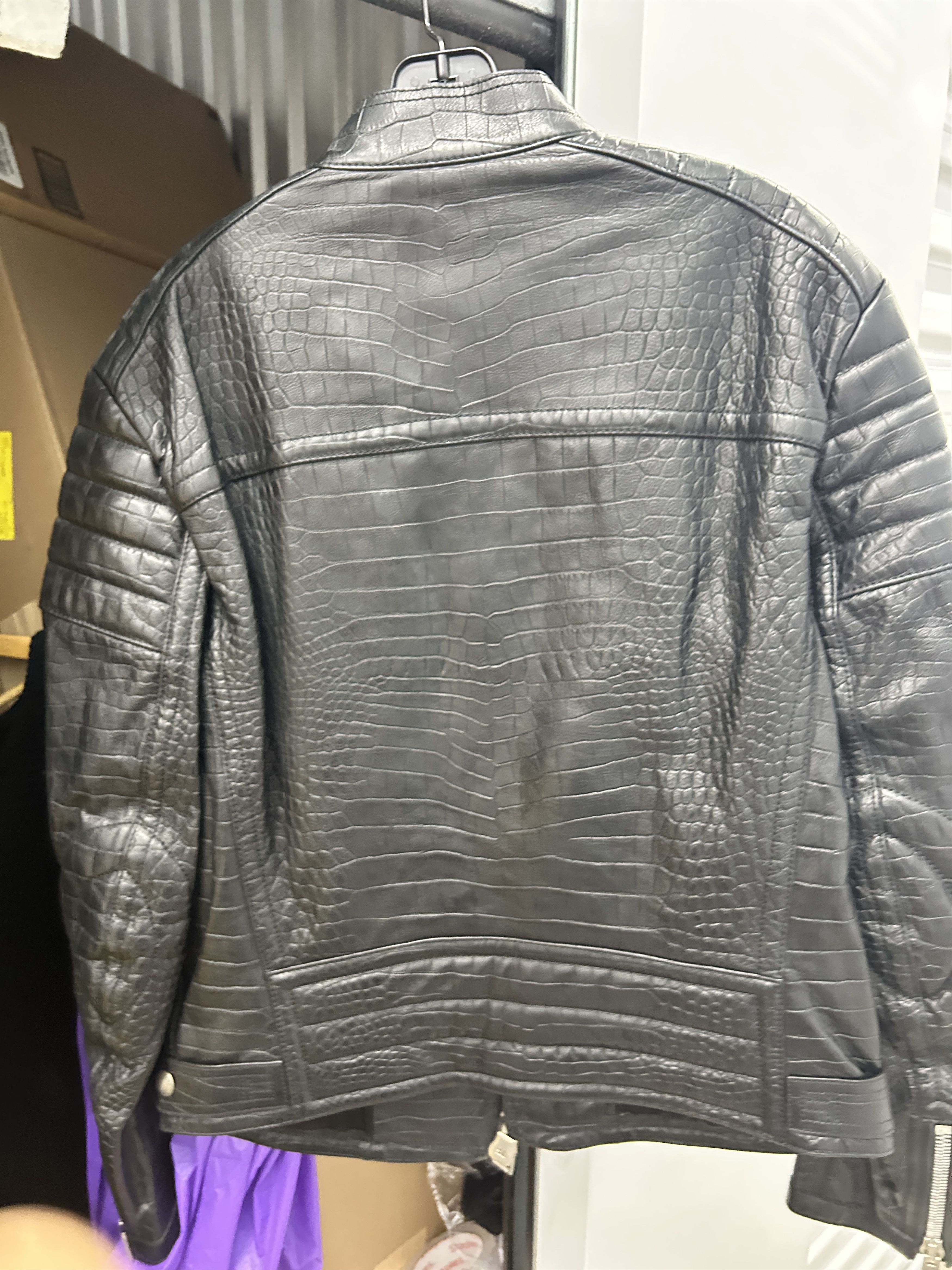 Tom Ford Tom Ford Leather Biker Crocodile Jacket in Black size It 52 Size US L / EU 52-54 / 3 - 19 Thumbnail