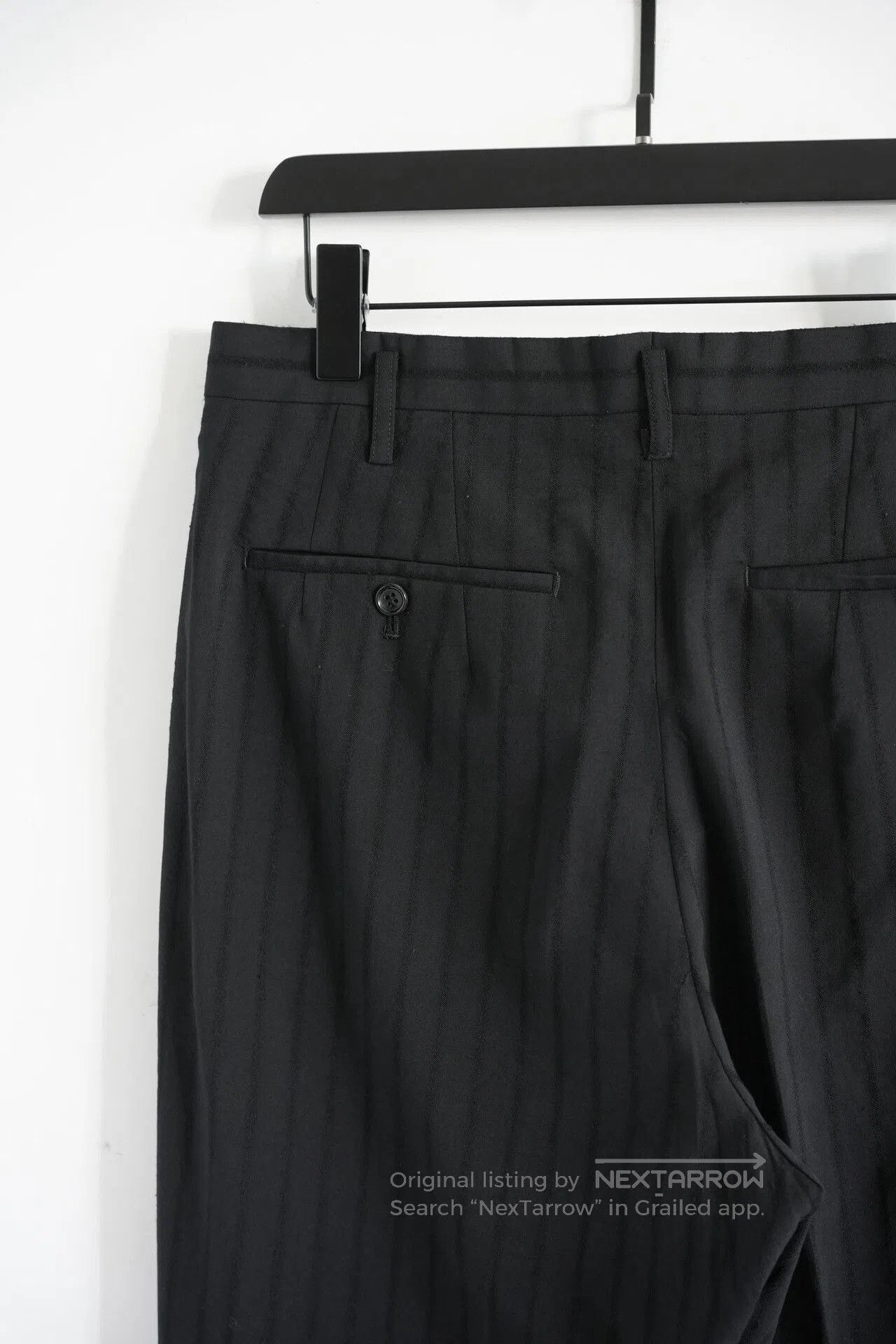 Y's for Men black pinstripe 9. Size US M / EU 48-50 / 2 - 7 Thumbnail