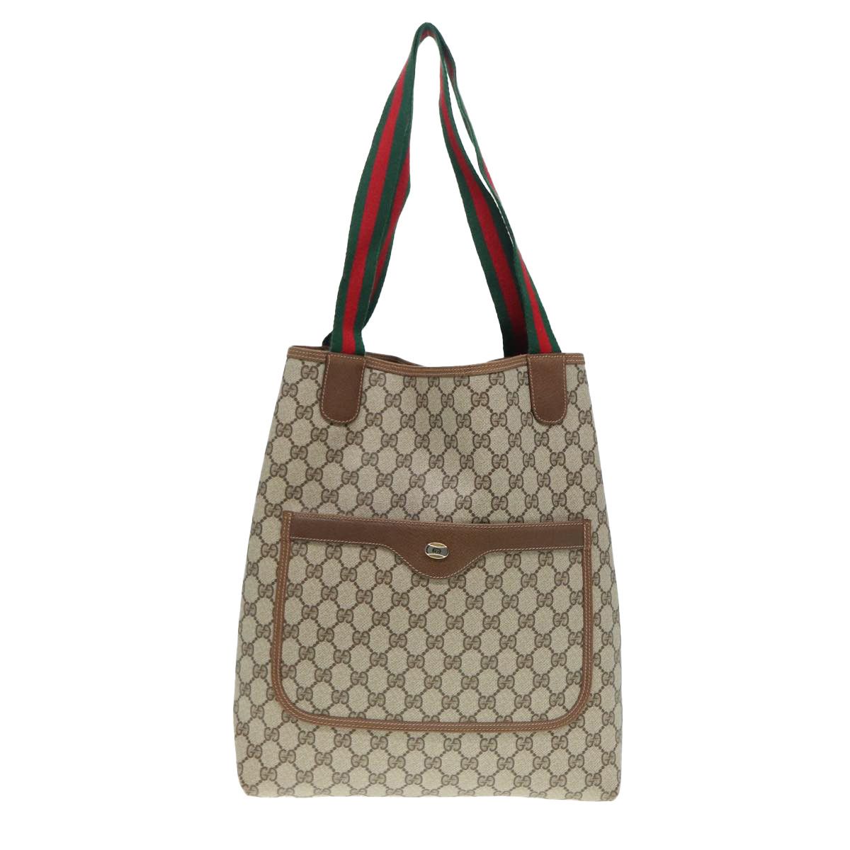 Gucci Gg Canvas Beige Canvas Tote Bag (Pre-Owned) Size ONE SIZE - 1 Thumbnail