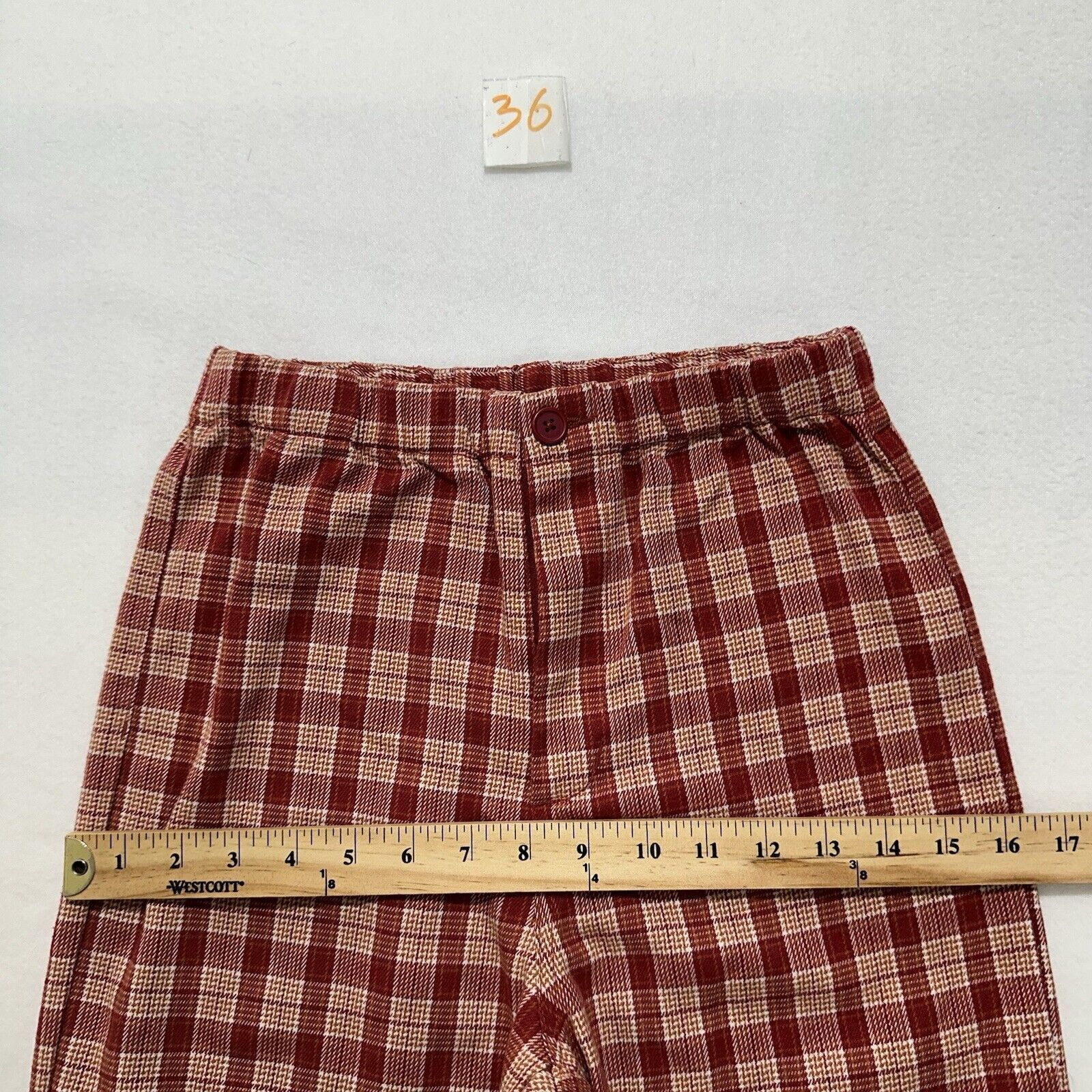 Brandy Melville Brandy Melville One Size Red Plaid High Rise Tilden Pants Size 24" / US 00 / IT 34 - 11 Thumbnail