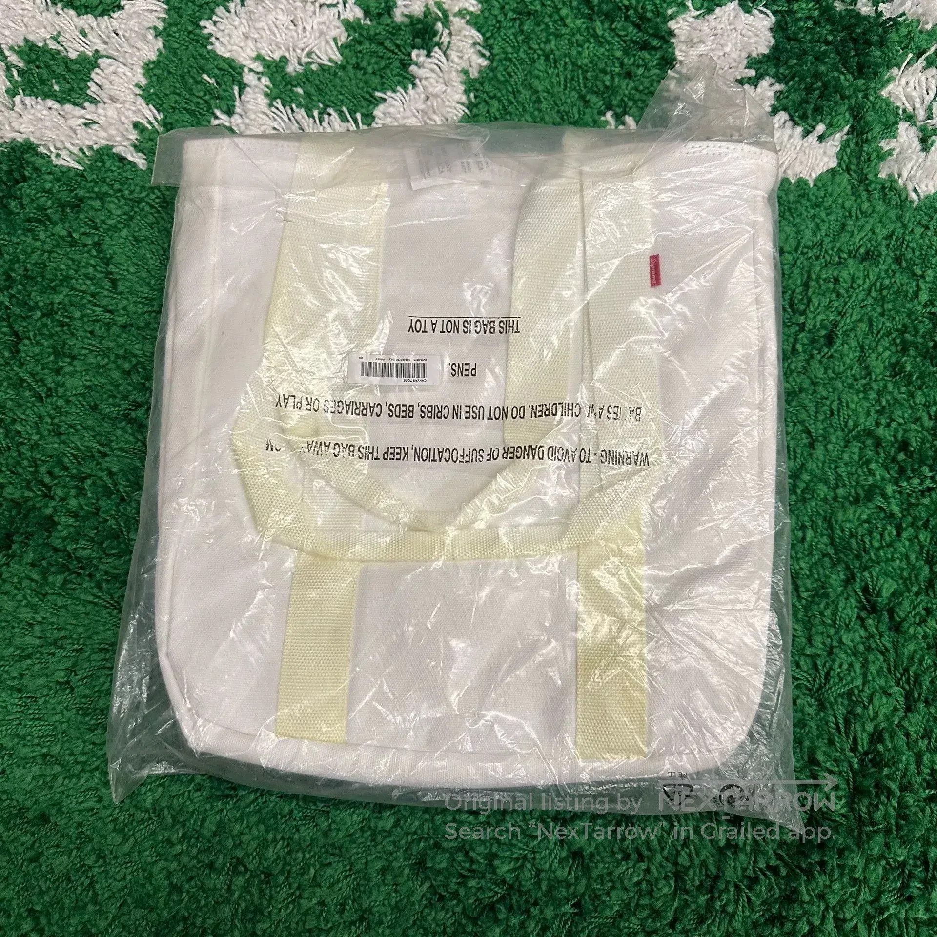 Supreme Supreme FW20 Canvas Logo Tote Bag. Size ONE SIZE - 2 Thumbnail