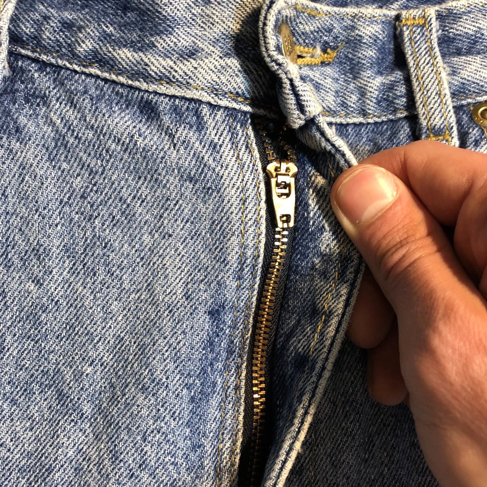 Lee VINTAGE Lee Jeans Womens 12 Petite Blue Denim Tapered High Rise Mom Ladies 80s 90s USA Womens Size 28" / US 6 / IT 42 - 6 Thumbnail