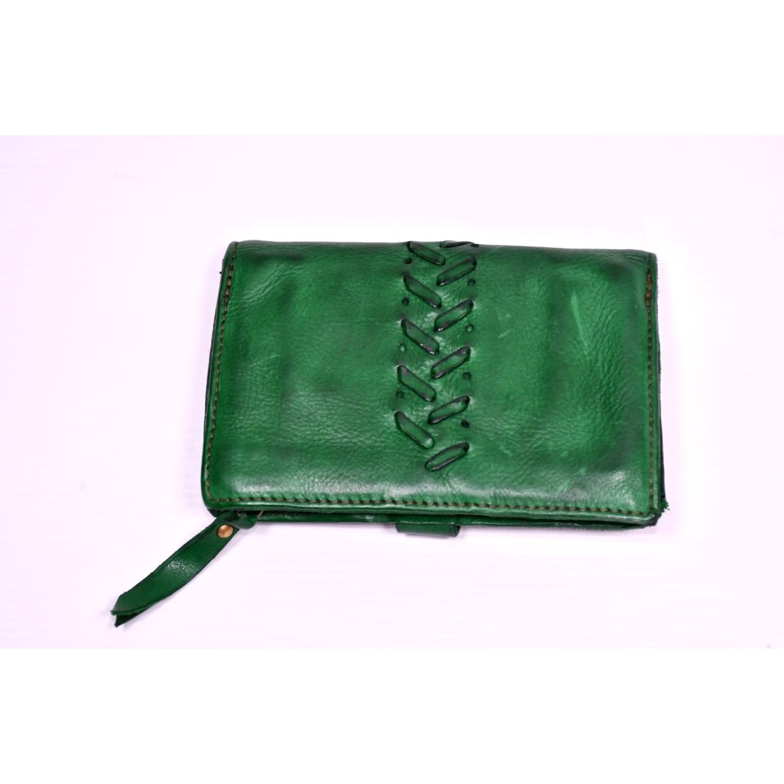 Campomaggi Campomaggi Wallet Emerald Green Leather Unisex Wallet, Green Leather, Studded, 15 cm x 10 cm, Italy, Campomaggi, 100% Leather, Excellent Like New Size ONE SIZE - 5 Thumbnail