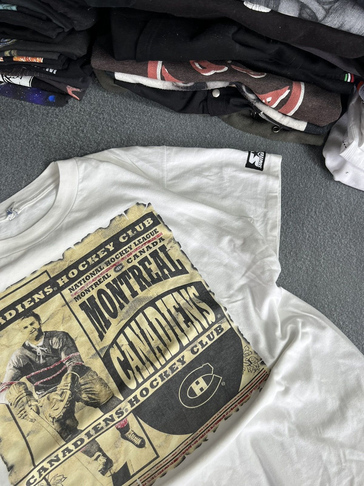 Starter Montreal Canadiens Vintage White Starter T-Shirt Tee Size US M / EU 48-50 / 2 - 3 Thumbnail