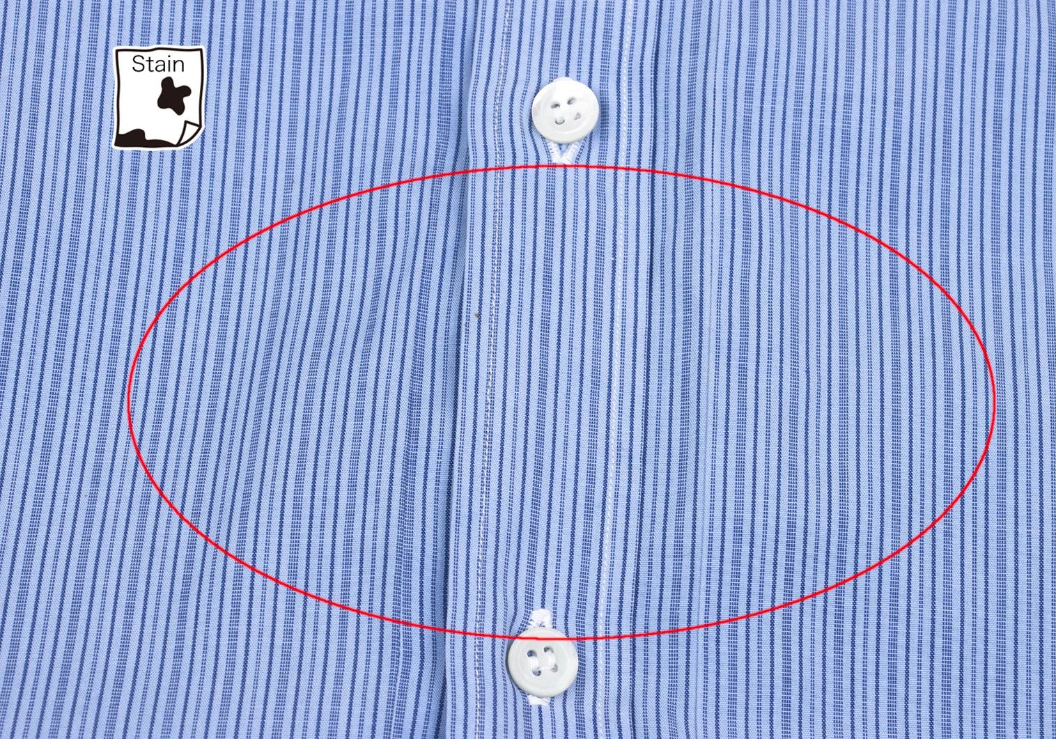 Comme des Garcons Homme Plus Cotton Stripe Shirt in Light Blue and Navy, Size M Size US M / EU 48-50 / 2 - 14 Thumbnail