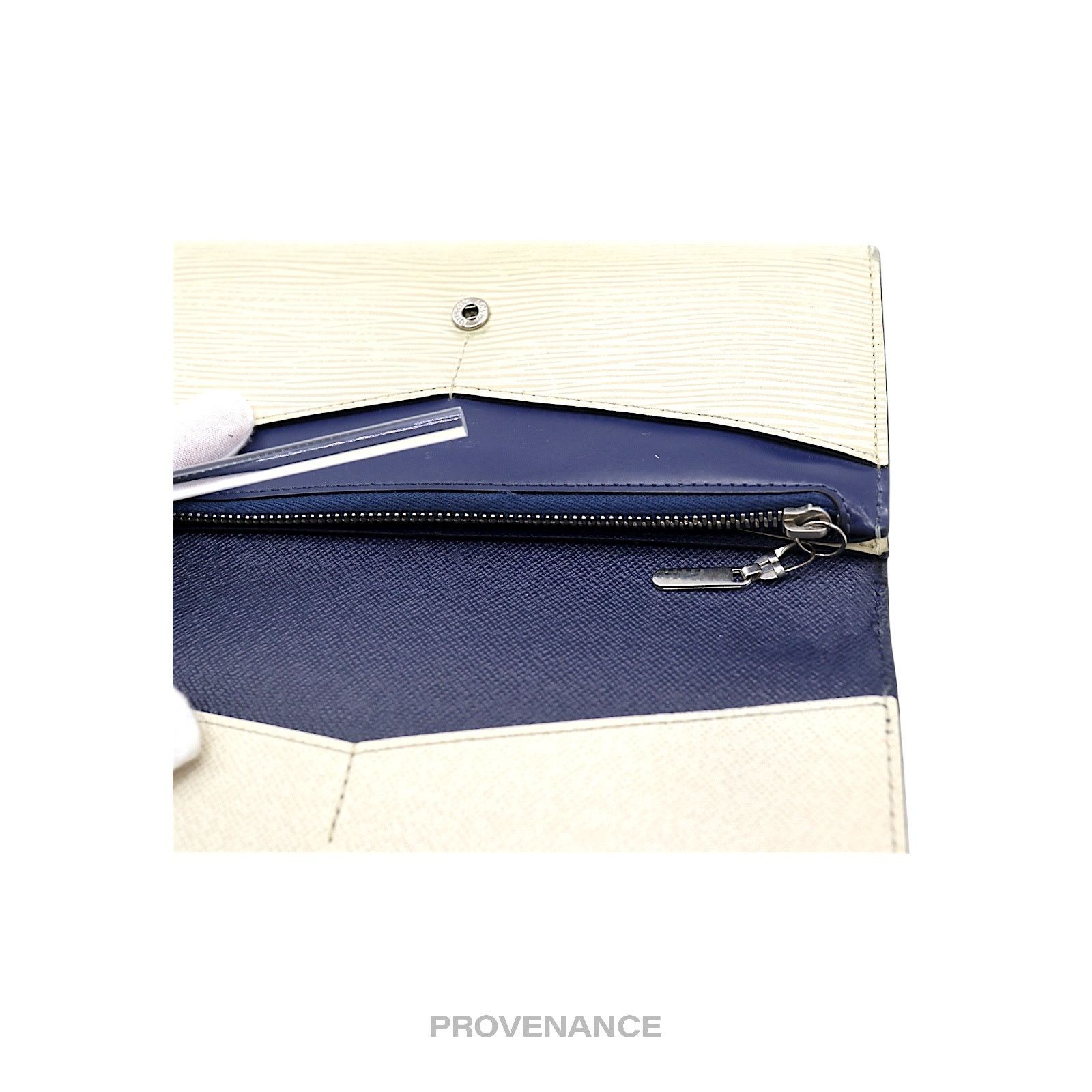 Louis Vuitton 🔴 Louis Vuitton Long Wallet - White Blue Epi Patchwork Size ONE SIZE - 11 Thumbnail