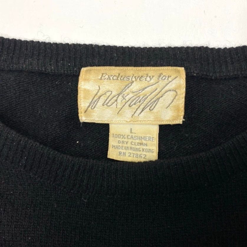 Lord & Taylor LORD & TAYLOR Cashmere Sweater Large Black Round Neck Pullover Button Shoulder Ladies Size L / US 10 / IT 46 - 6 Thumbnail