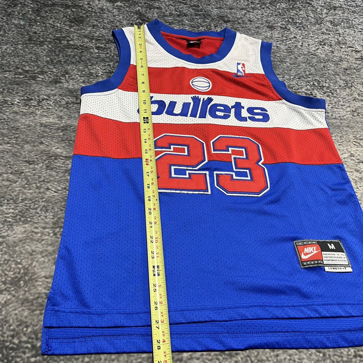 Nike VINTAGE NIKE MICHAEL JORDAN WASHINGTON BULLETS JERSEY MEDIUM Size US M / EU 48-50 / 2 - 9 Thumbnail