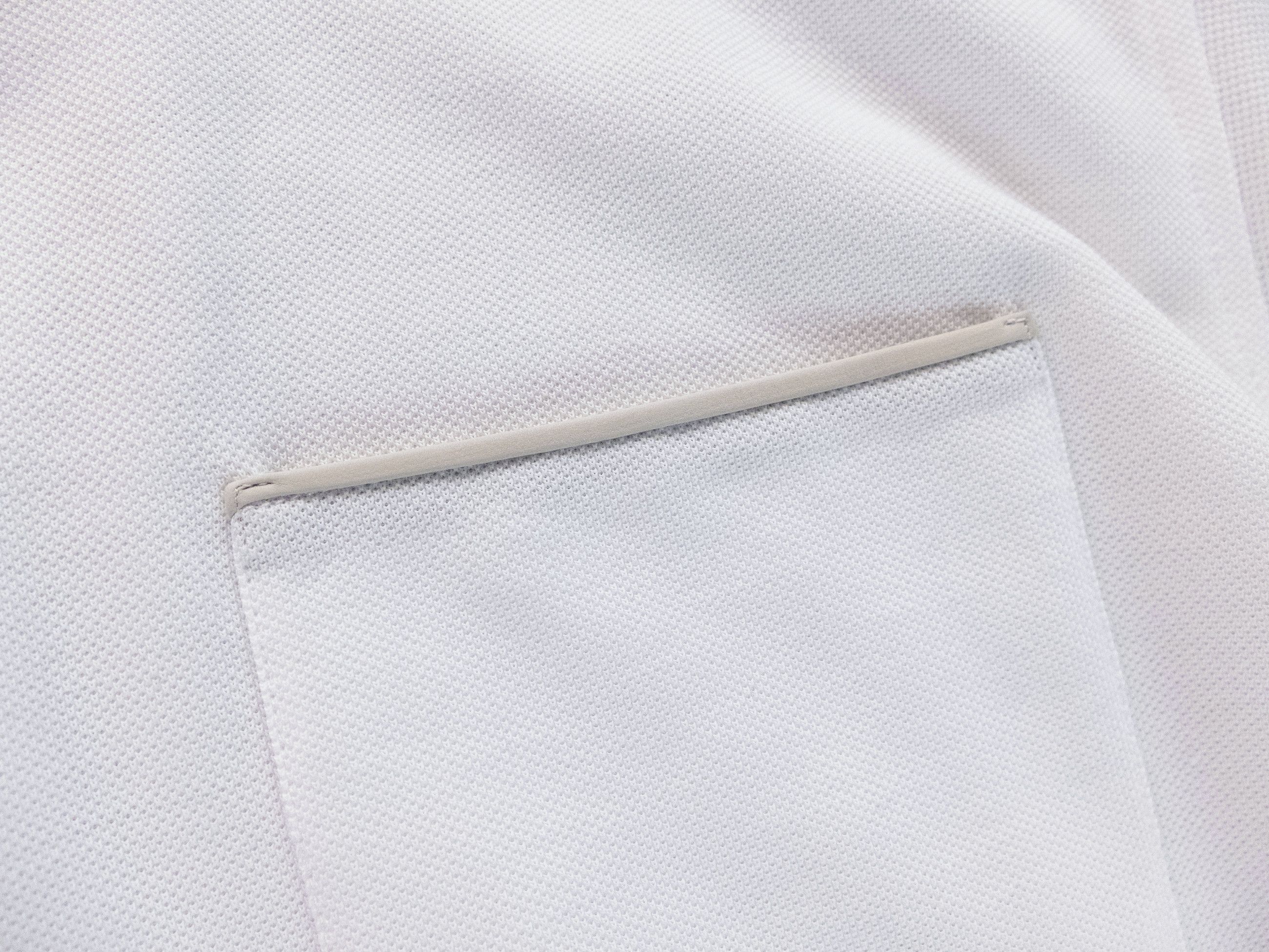Ermenegildo Zegna ZEGNA solid white long sleeve cotton polo shirt 52 Large Size US L / EU 52-54 / 3 - 7 Thumbnail