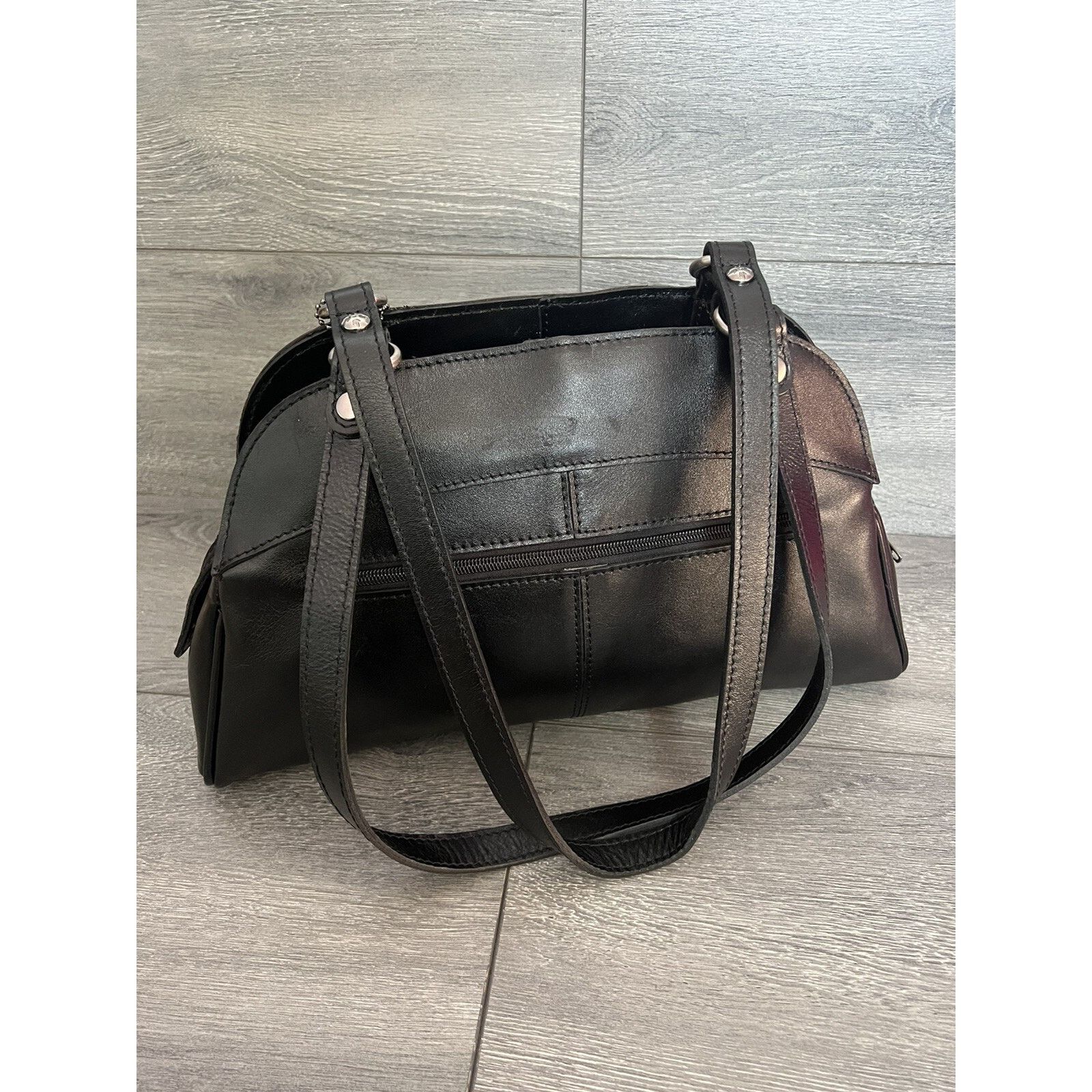 Patricia Nash Patricia Nash Oval Satchel Heritage black bag A399509 Size ONE SIZE - 6 Thumbnail