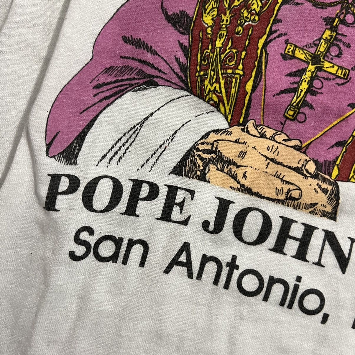 Vintage Vintage Pope John Paul II 1987 Tee Size US M / EU 48-50 / 2 - 4 Thumbnail