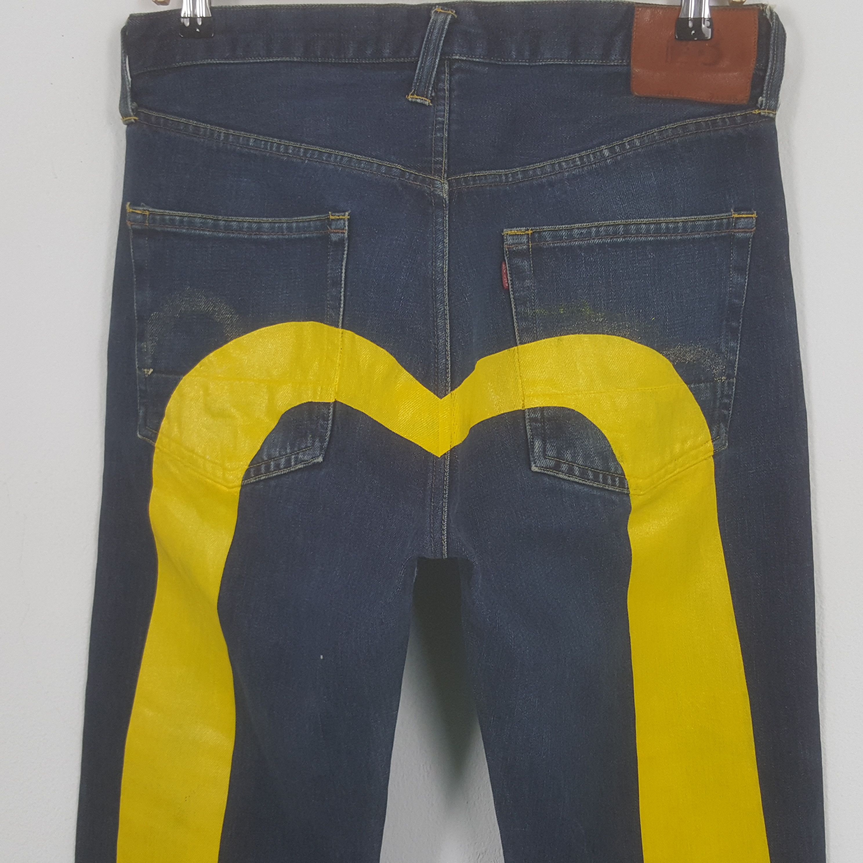 Evisu × Japanese Brand Vintage Evisu Japan Custom Daicock Art Denim Jeans Size US 31 - 2 Thumbnail