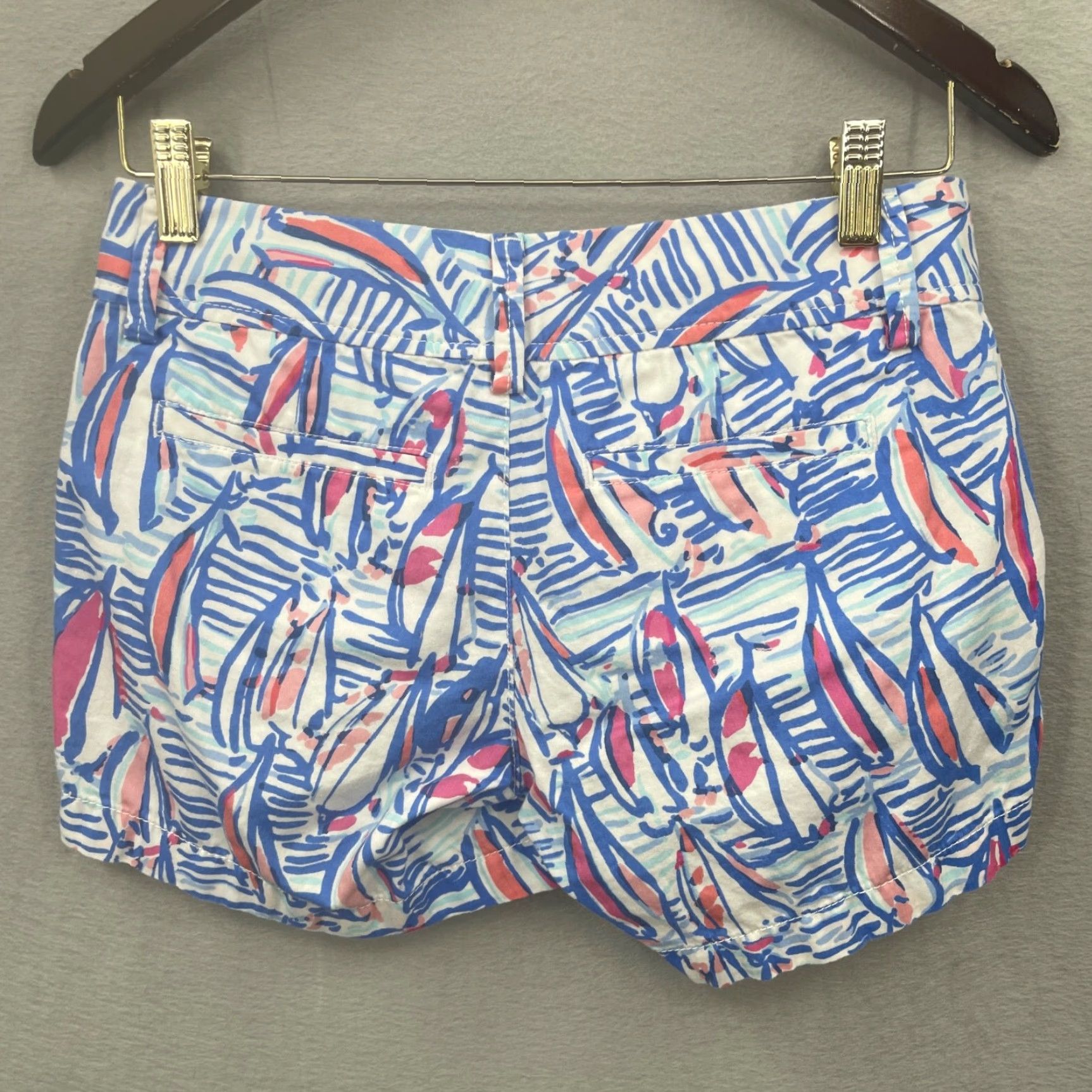 Lilly Pulitzer VINTAGE Lilly Pulitzer Callahan Shorts Womens 00 Casual Cotton Flat Front Preppy 90s Girls Size 24" / US 00 / IT 34 - 6 Thumbnail