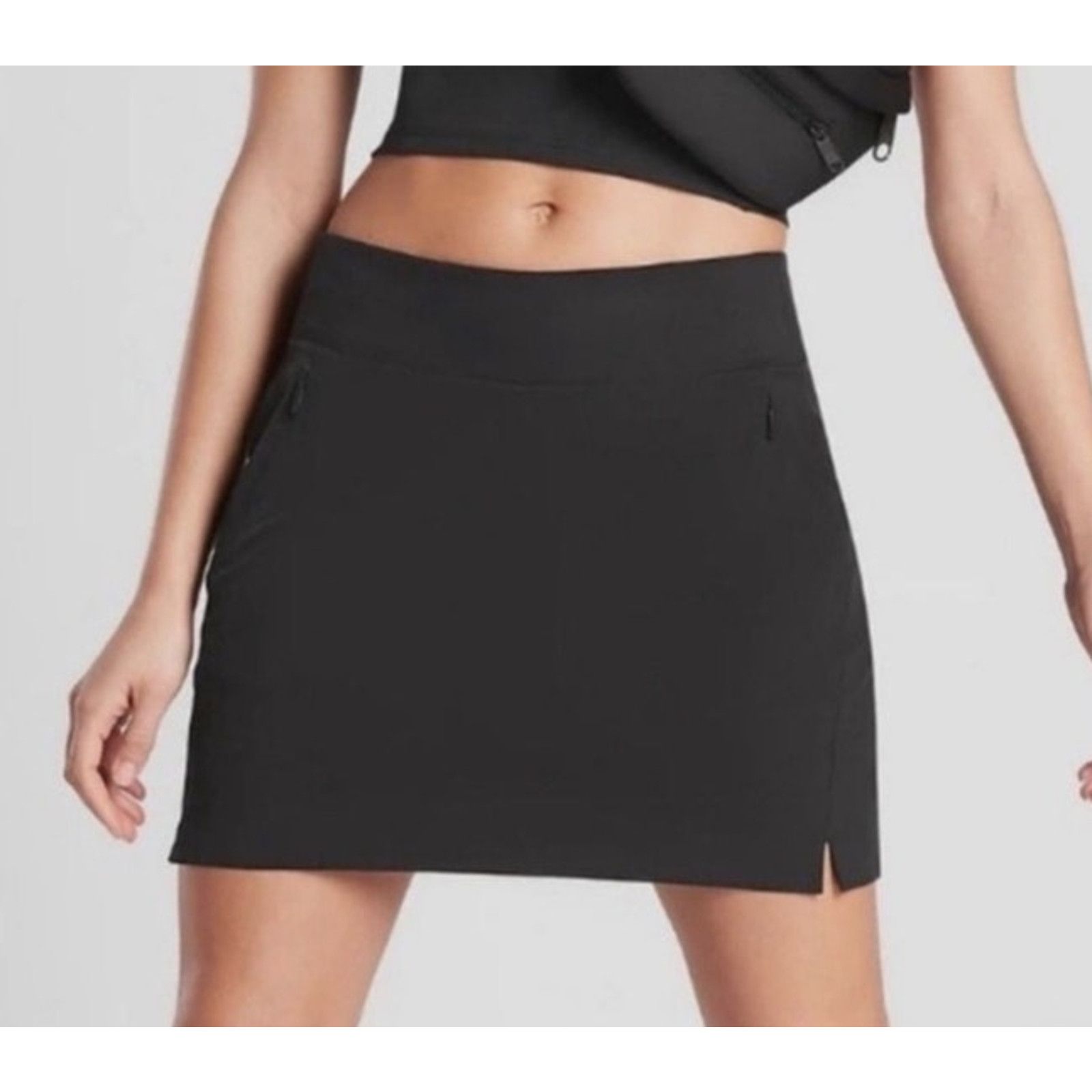 Athleta Athleta Soho Skort Black Mini Tennis Athletic Skirt , 6 tall Size 28" / US 6 / IT 42 - 1 Thumbnail