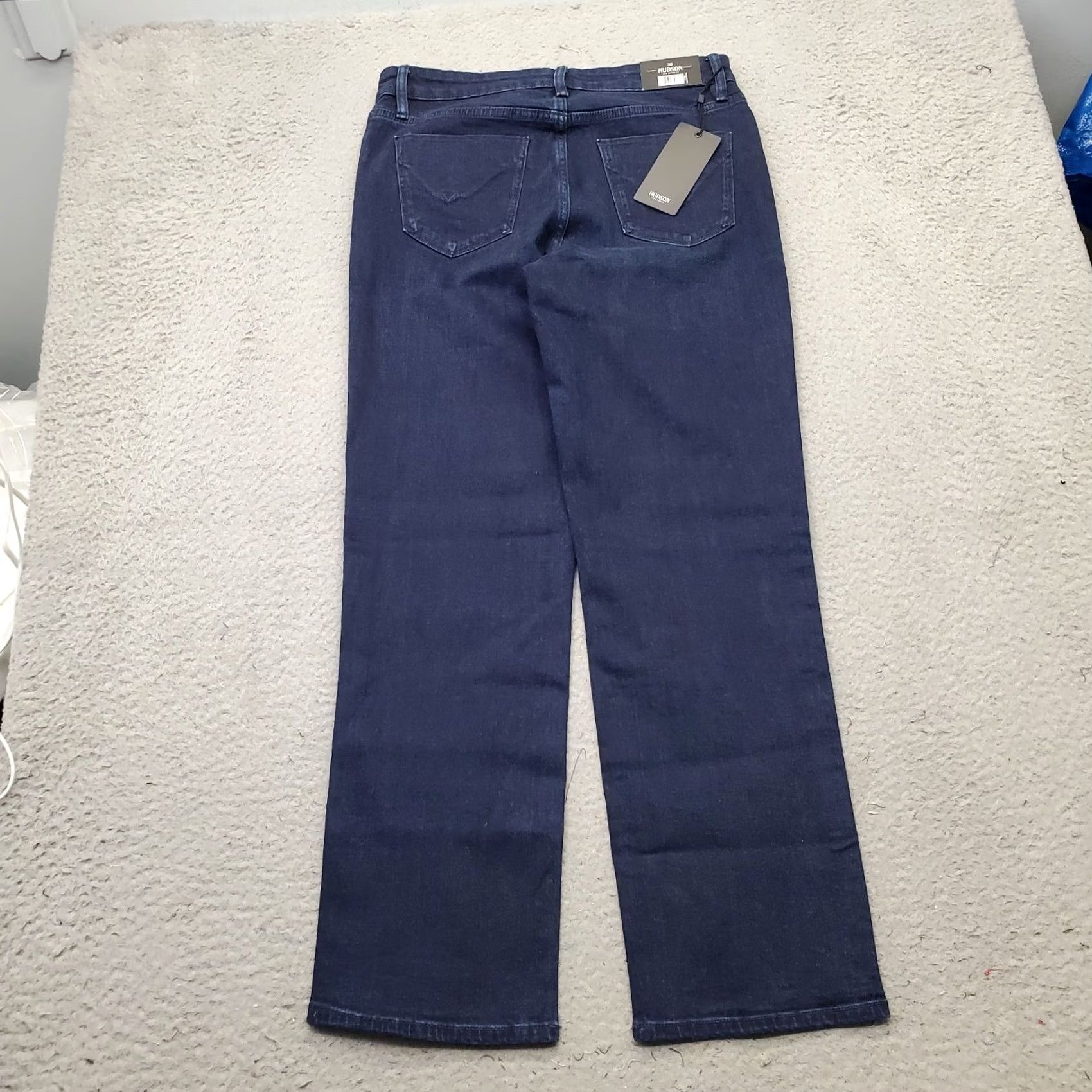 Hudson Hudson Womens Jeans 10 Blue Denim Stretch Straight Size 32" / US 10 / IT 46 - 2 Thumbnail