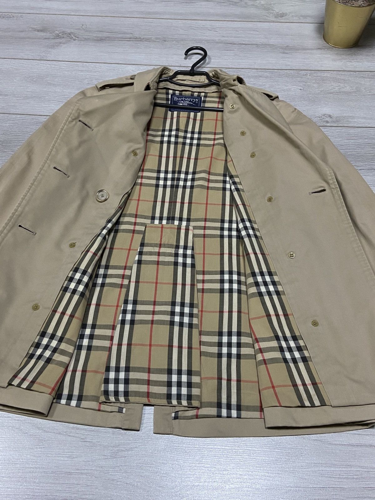 Burberry Burberry London England vintage nova check trench coat belt Size L / US 10 / IT 46 - 2 Thumbnail