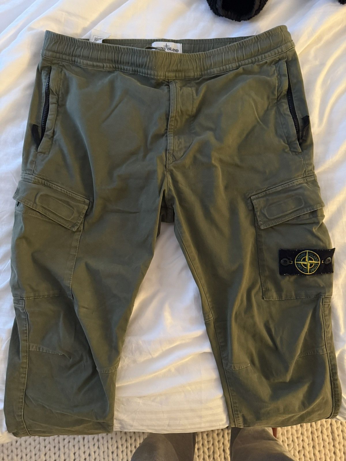 Stone Island Green Stone Island Cargos Size US 32 / EU 48 - 1 Thumbnail