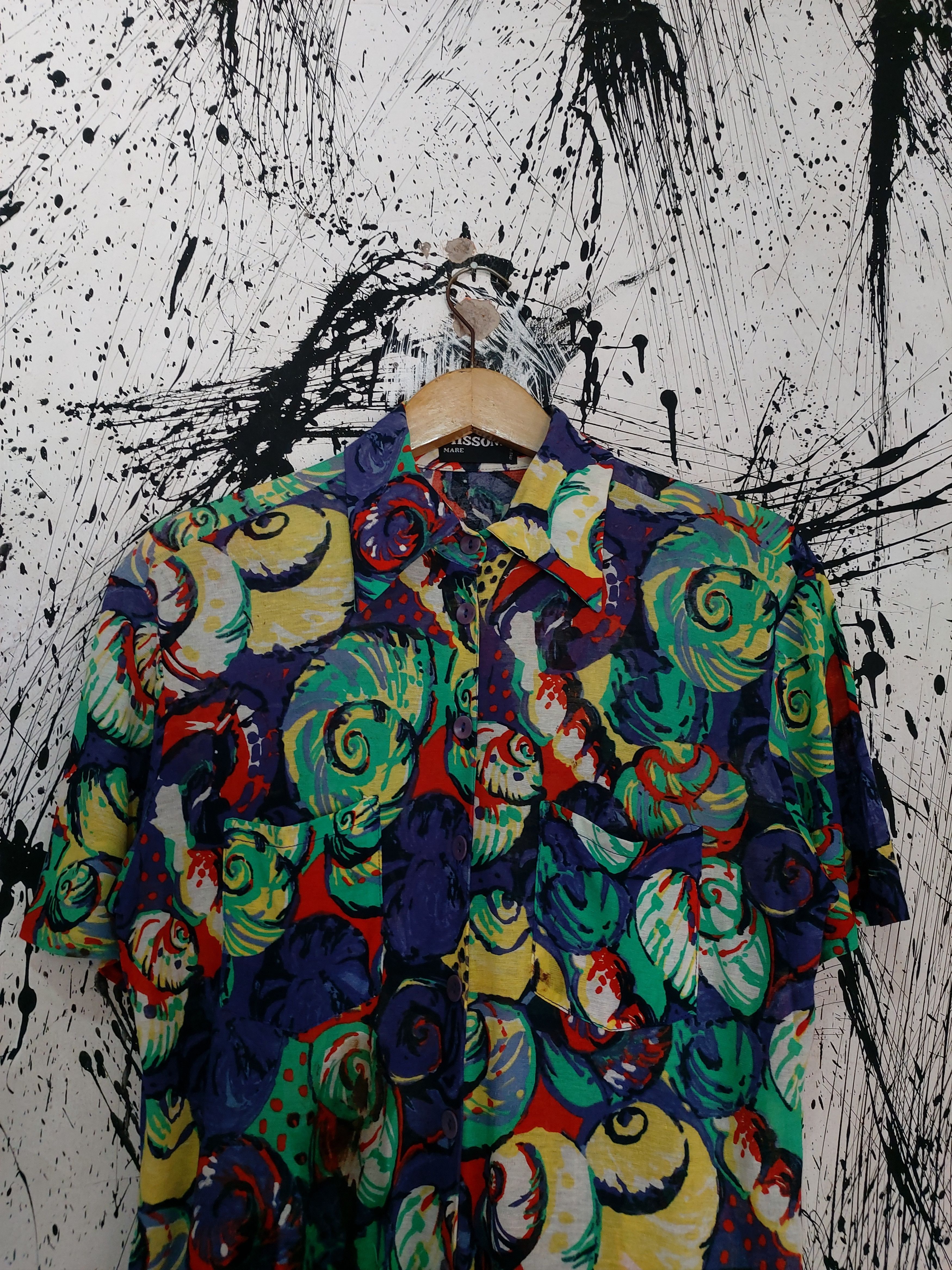 Missoni MISSONI MARE SEASHELL PRINT SHORT SLEEVE CAMP COLLAR SHIRT Size US M / EU 48-50 / 2 - 3 Thumbnail
