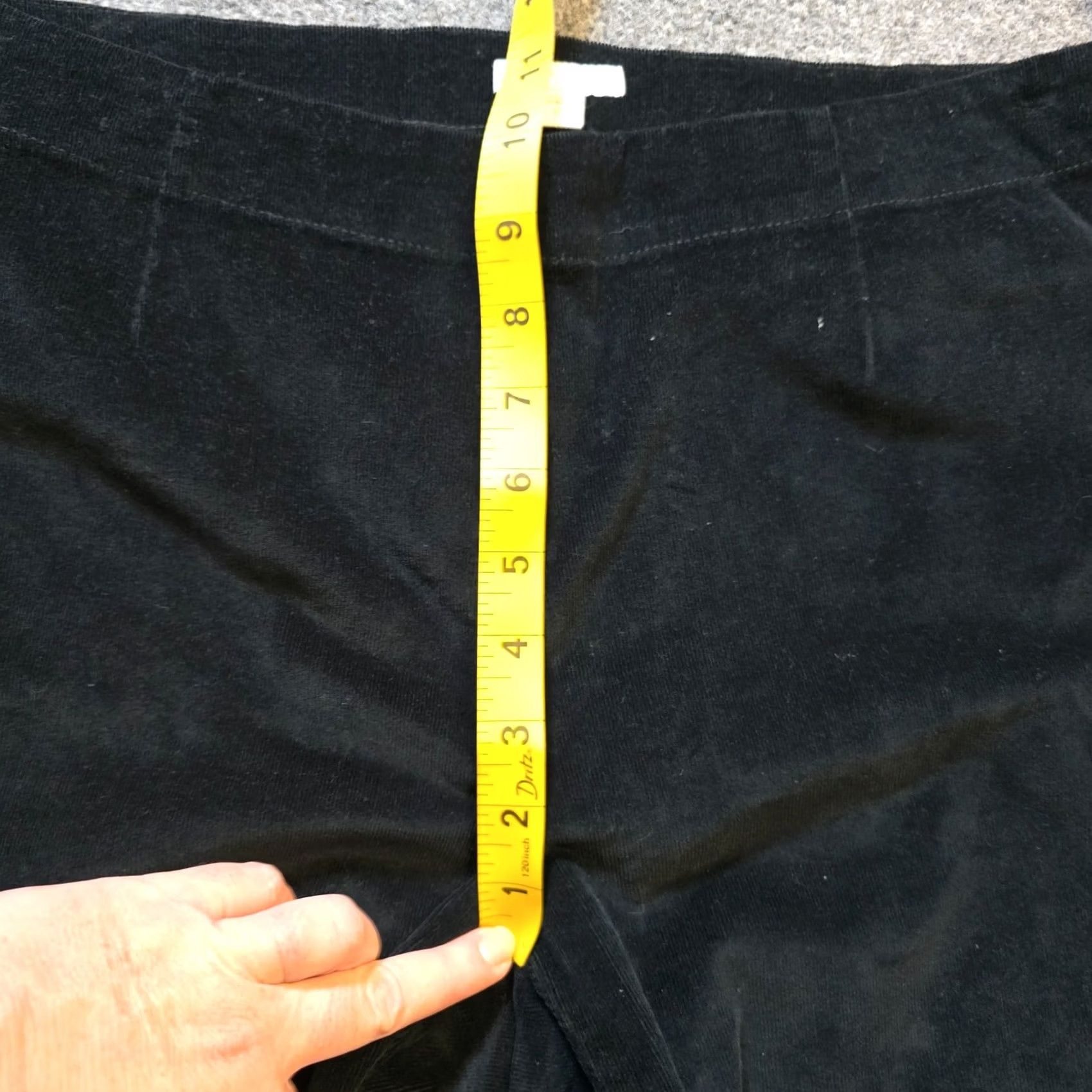 J. Jill J. Jill Pants Womens 12 Black Corduroy Skinny Side Zip Casual Relaxed Classic Fit Pants Size 24" / US 00 / IT 34 - 7 Thumbnail