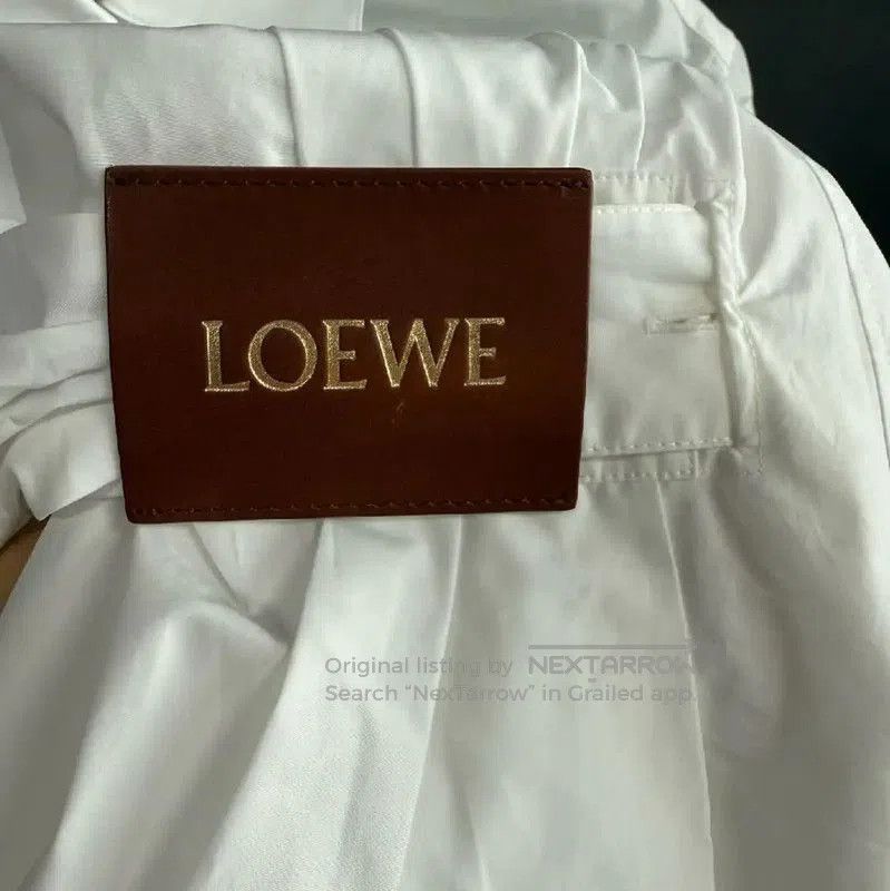 Loewe Loewe Winter White Cotton Logo Shirt . Size S / US 4 / IT 40 - 3 Thumbnail