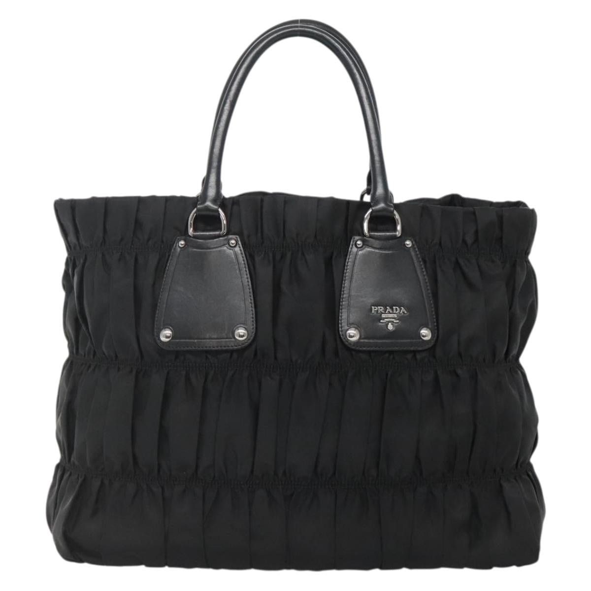 Prada PRADA Tote Bag Nylon Black Silver Size ONE SIZE - 2 Thumbnail