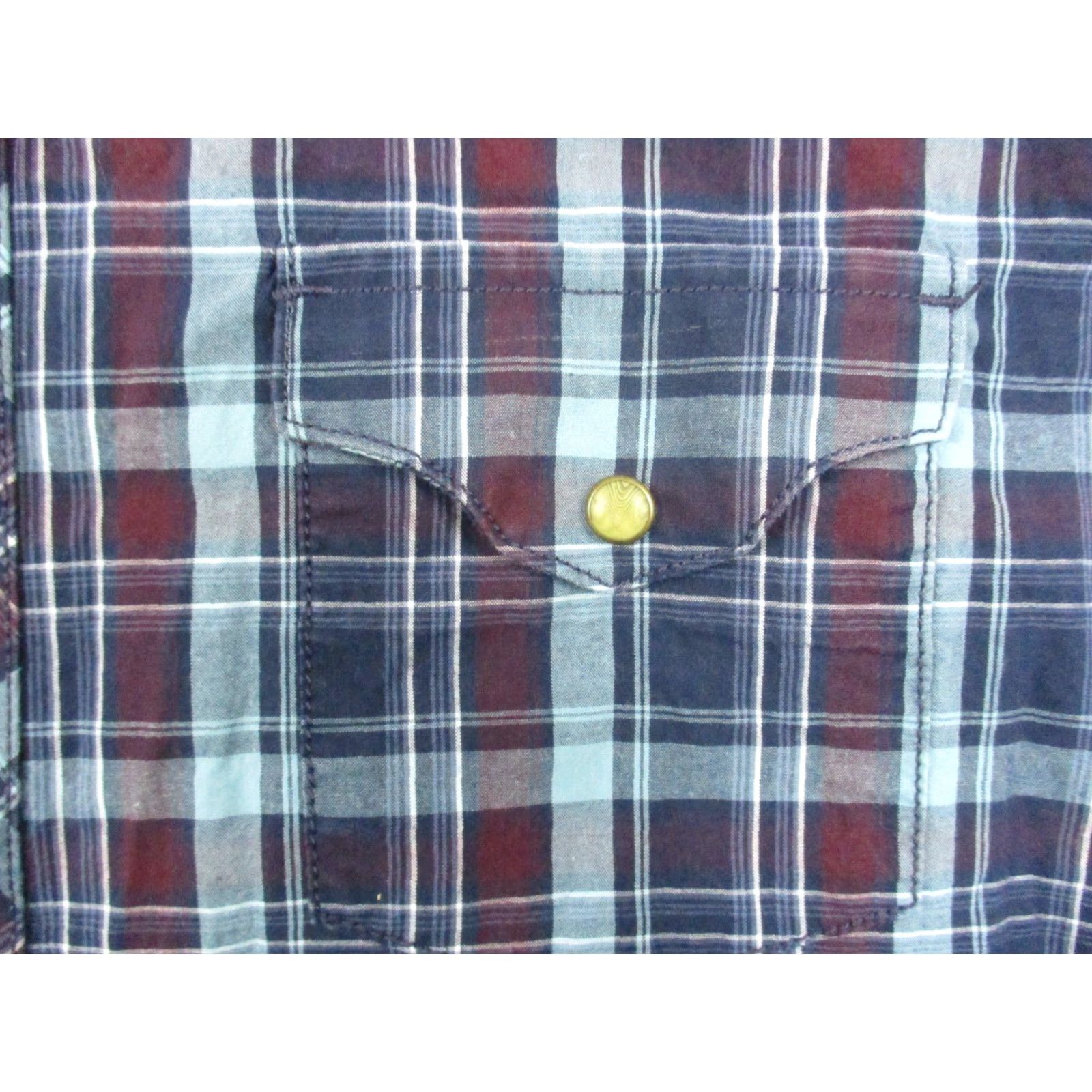 Wrangler Wrangler Retro Western Shirt XL Mens Pearl Snap Blue Plaid Long Sleeve MVR189M Size US XL / EU 56 / 4 - 2 Thumbnail