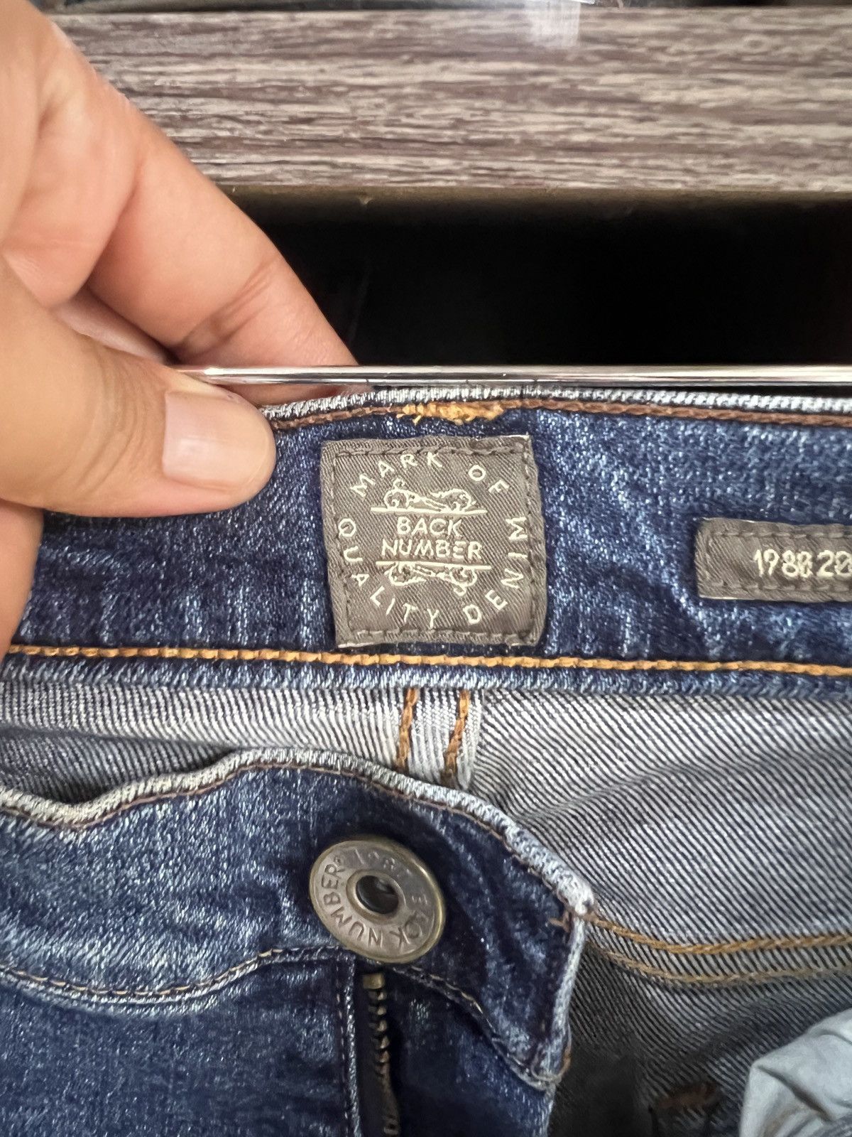Japanese Brand 🔥Back Number Distressed Denim Size US 34 / EU 50 - 15 Thumbnail