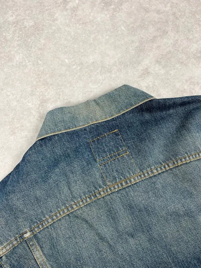 Helmut Lang AW1999 Helmut Lang Blue Eroded Denim Jacket Size US M / EU 48-50 / 2 - 8 Thumbnail