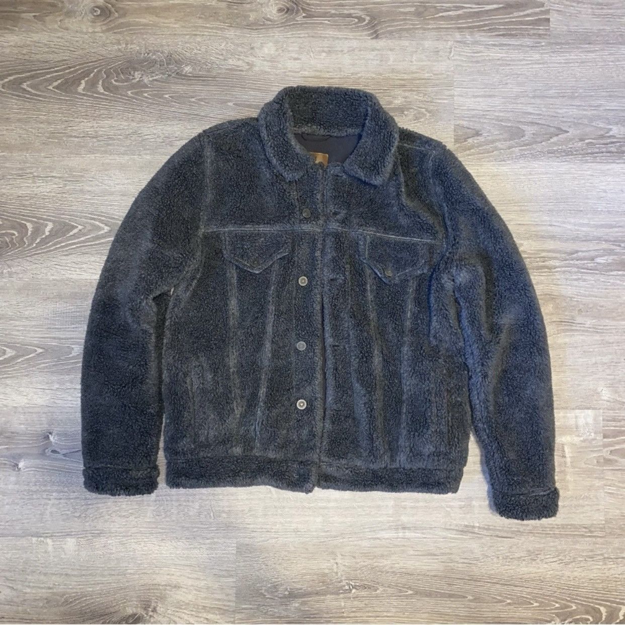 Asos ASOS Borg Western Jacket In Gray Size US S / EU 44-46 / 1 - 1 Thumbnail