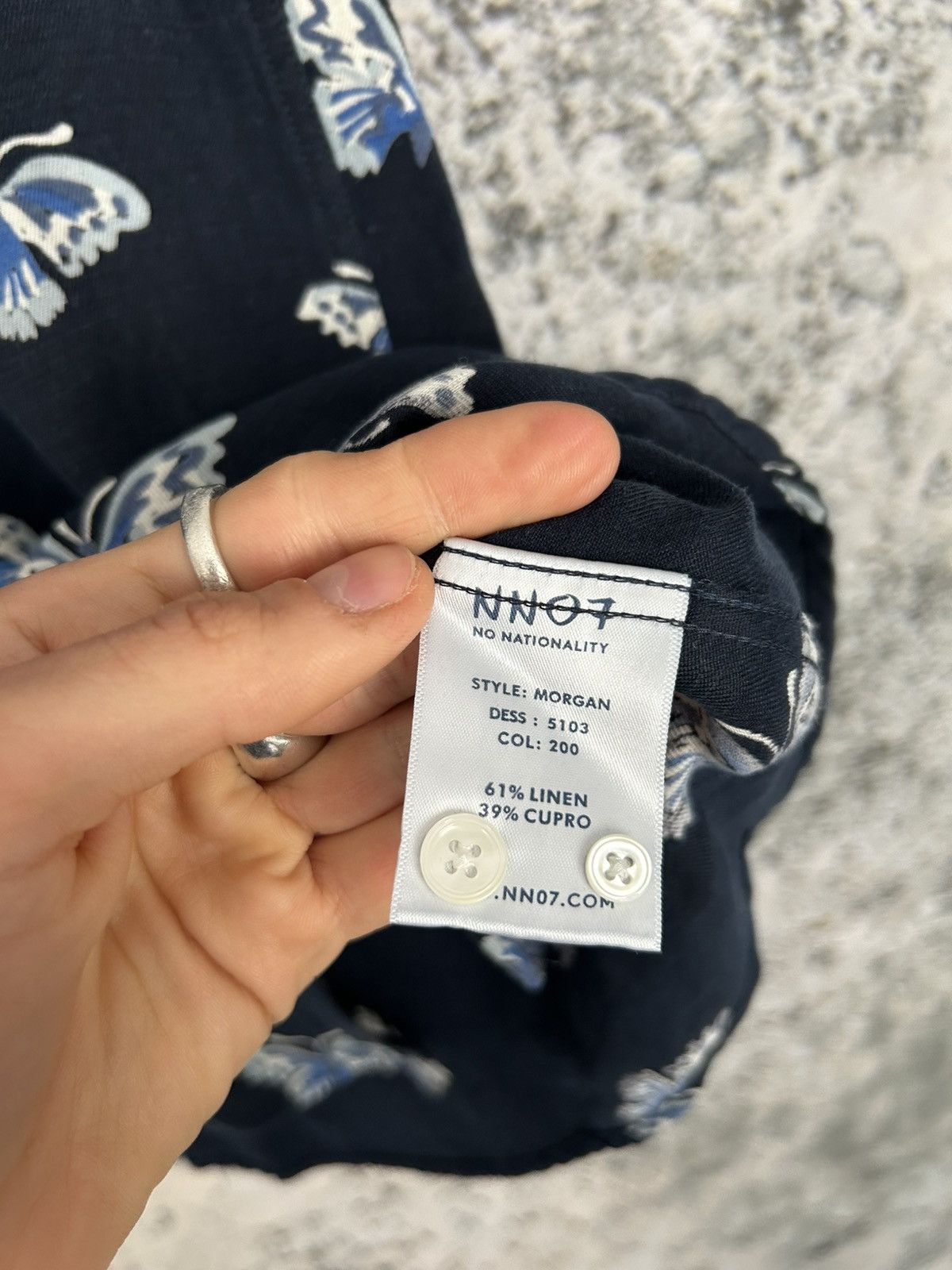 NN07 NN07 Scandinavia Butterfly Shirt Streetwear Premium Designer Size US M / EU 48-50 / 2 - 6 Thumbnail