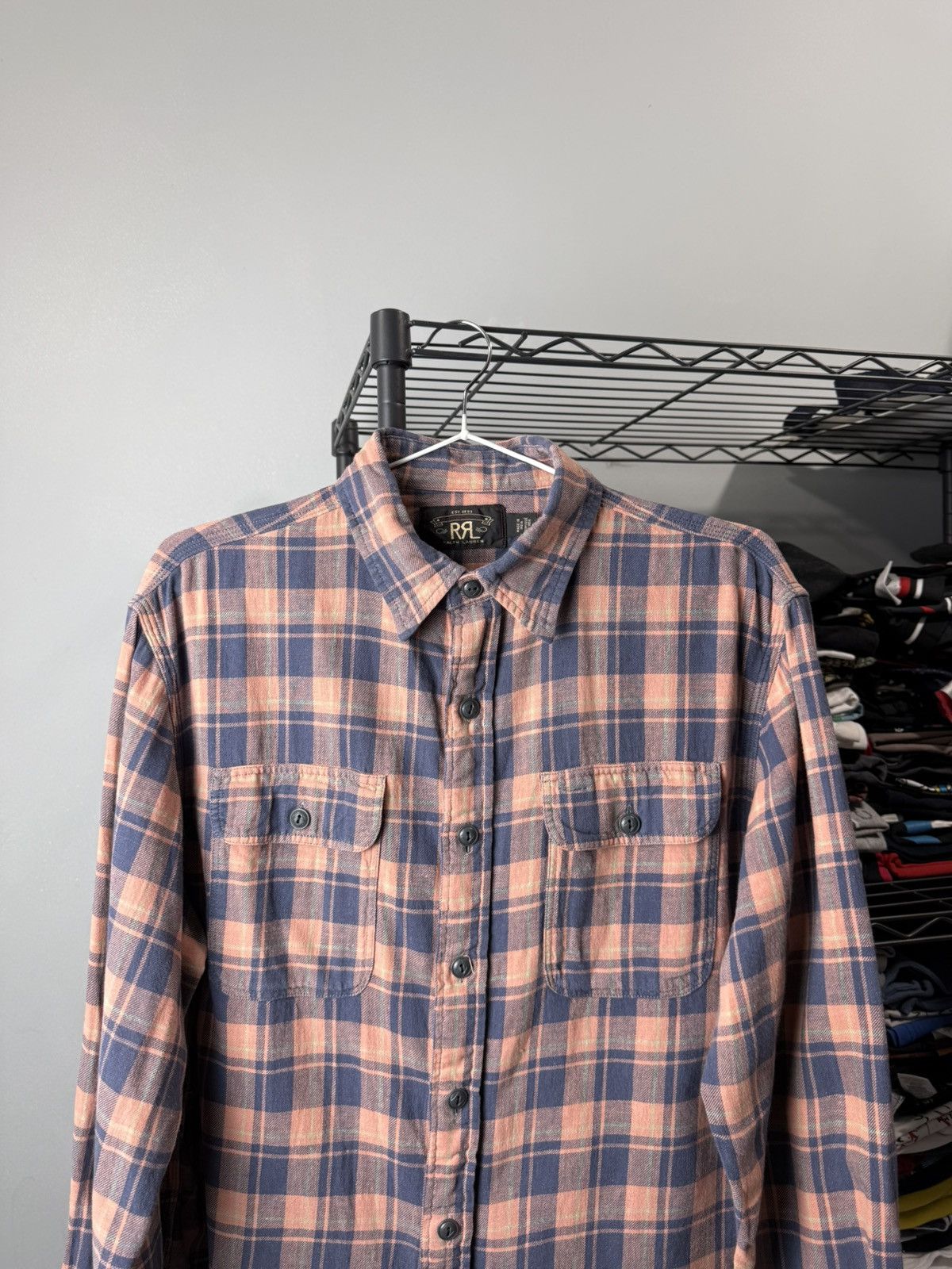 RRL Ralph Lauren Vintage Double RL RRL Ralph Lauren Checkered Flannel Shirt Size US M / EU 48-50 / 2 - 2 Thumbnail
