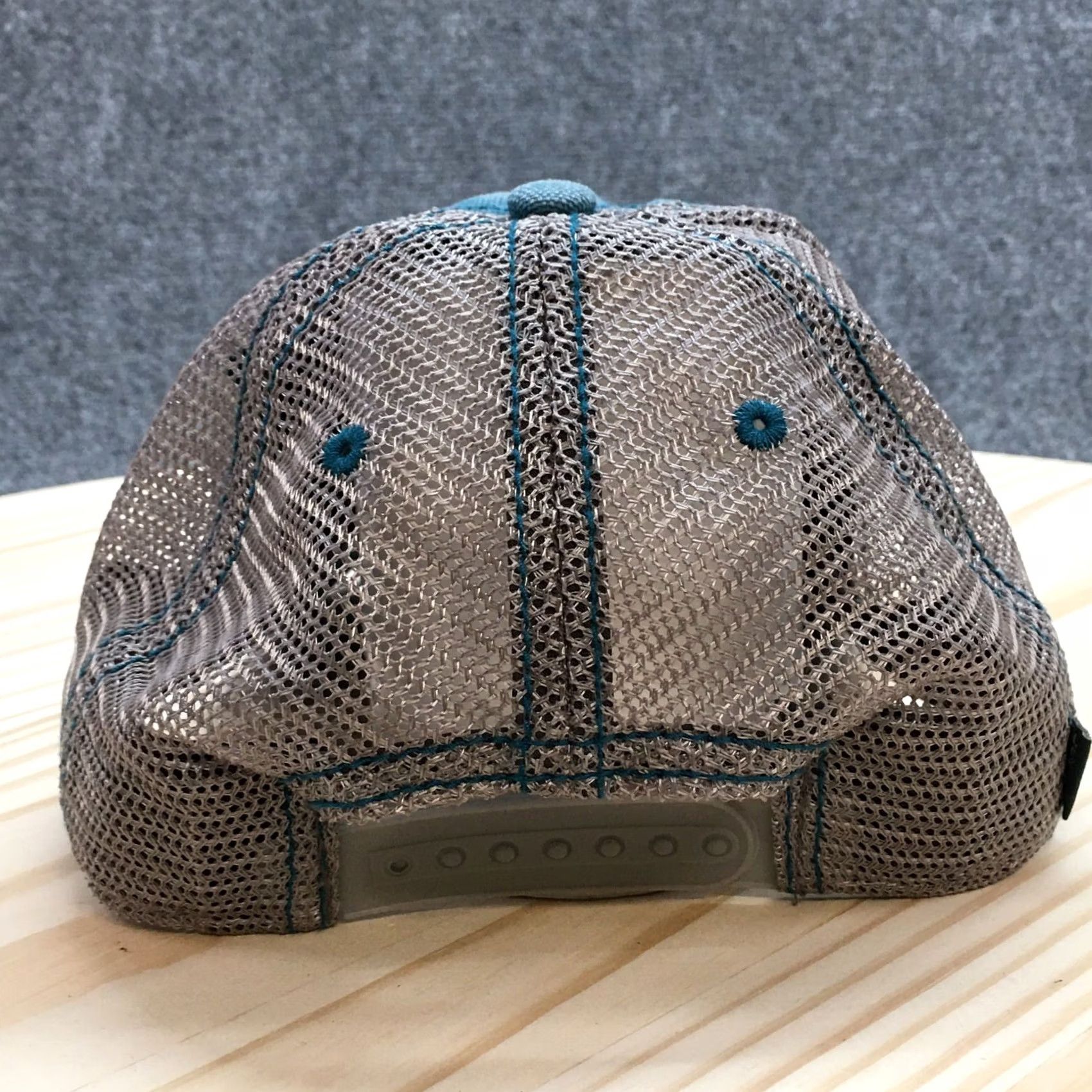 Our Legacy Legacy Trucker Hat Grand Marais Campground Mens Blue Gray OS Embroidered Logo Size ONE SIZE - 6 Thumbnail