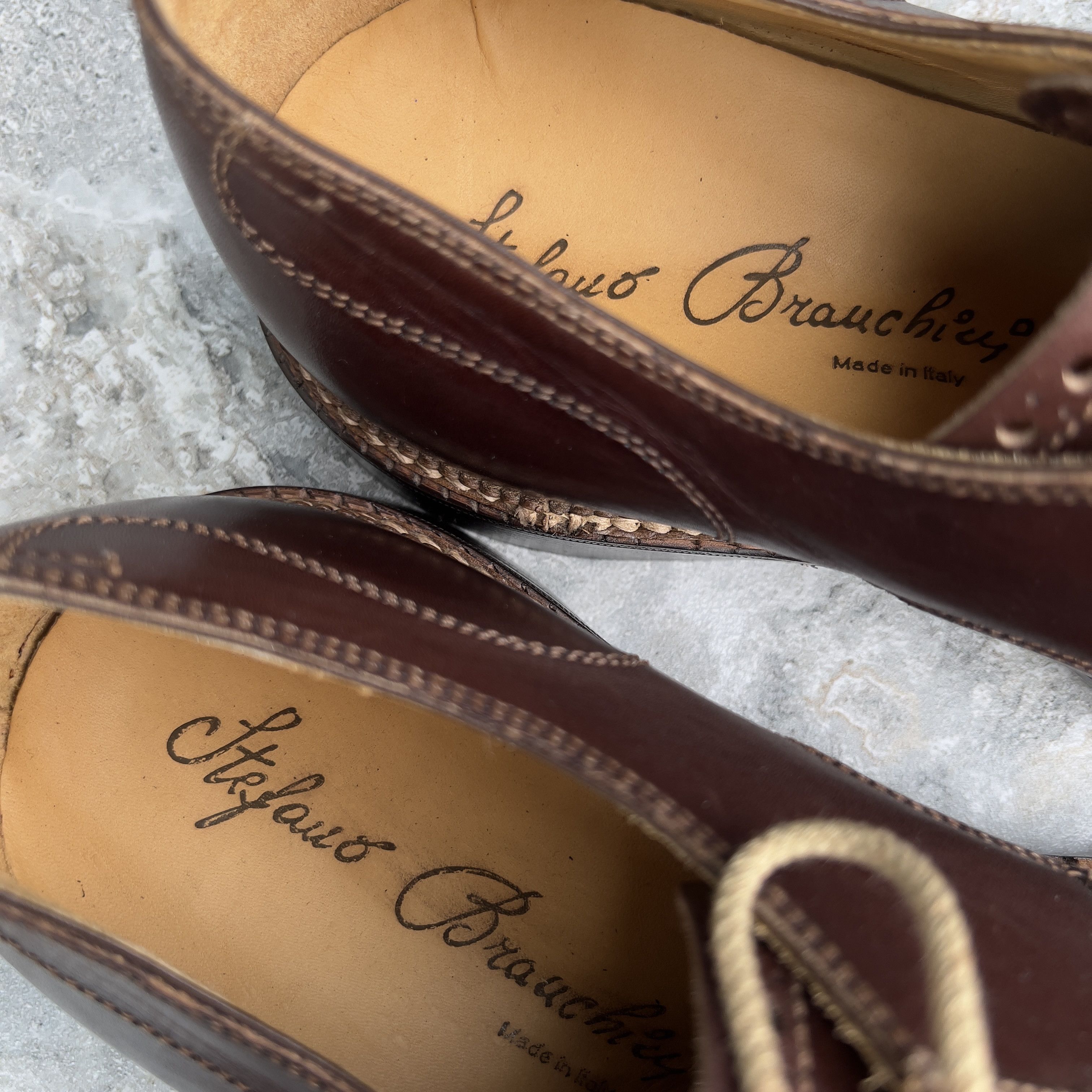 Berluti Stefano Branchini Calzoleria Brown Norvegese Cap Toe Derby Size US 9 / EU 42 - 9 Thumbnail