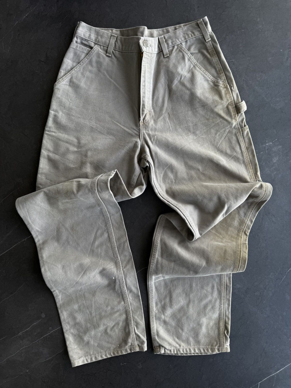Carhartt × Vintage Vintage Carhartt Tan Work Pants Size US 34 / EU 50 - 1 Thumbnail