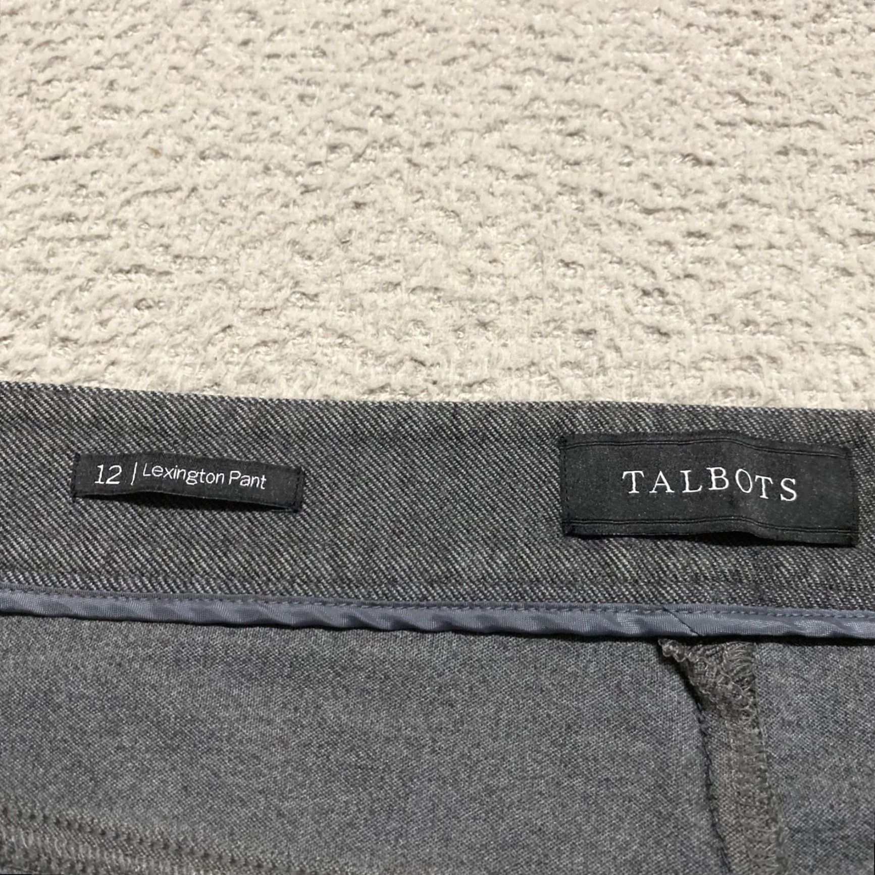 Talbots Talbots Womens Pants 12 Gray Skinny Ankle Stretch Regular 26in Inseam Office Business Casual Fall Spring Summer Winter Pattern Solid 90s Preppy Womens Size 34" / US 12 / IT 48 - 3 Thumbnail