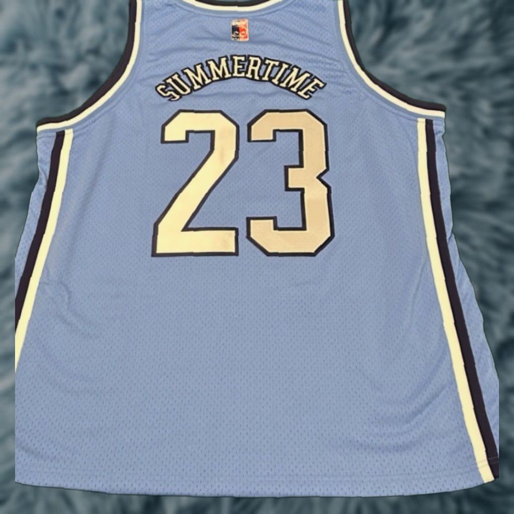 Vintage VINTAGE Slightly Stoopid Summertime 23 Basketball Jersey Tarheels North Carolina 2XL Blue Mens Fitness Sports College University Size US XXL / EU 58 / 5 - 1 Thumbnail