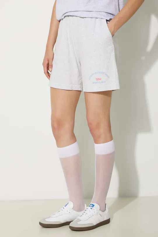 Sporty & Rich o1mle0525 LA Athletic Group Gym Shorts in Heather Gray Size 30" / US 8 / IT 44 - 1 Thumbnail