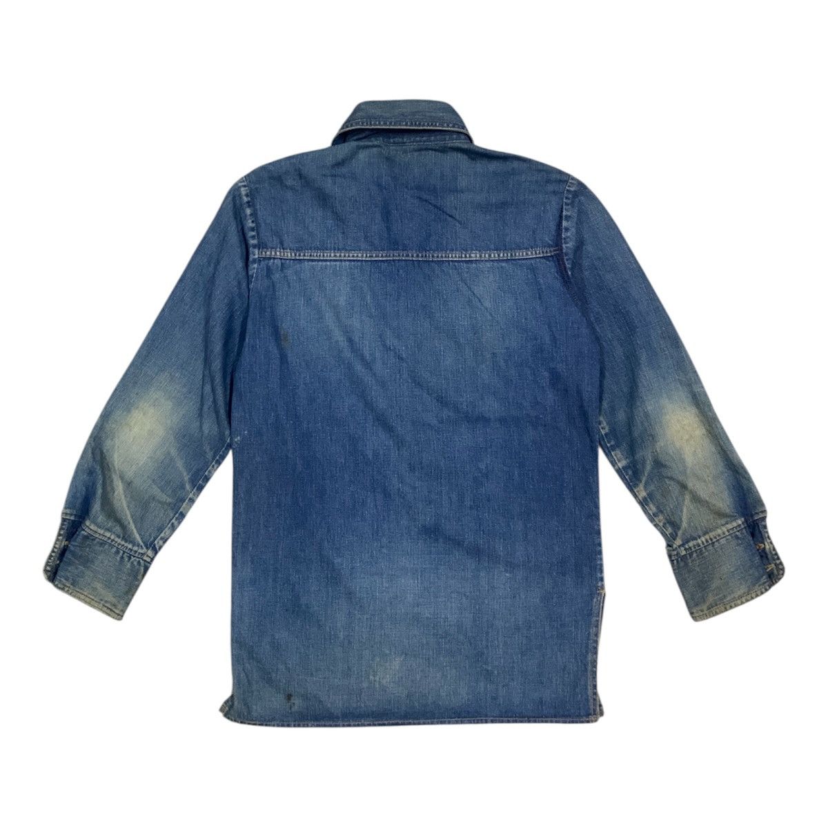 Vintage Vtg 60's 70's Bar C Ranchwear 4 Pocket Denim Work Shirt Size US M / EU 48-50 / 2 - 5 Thumbnail